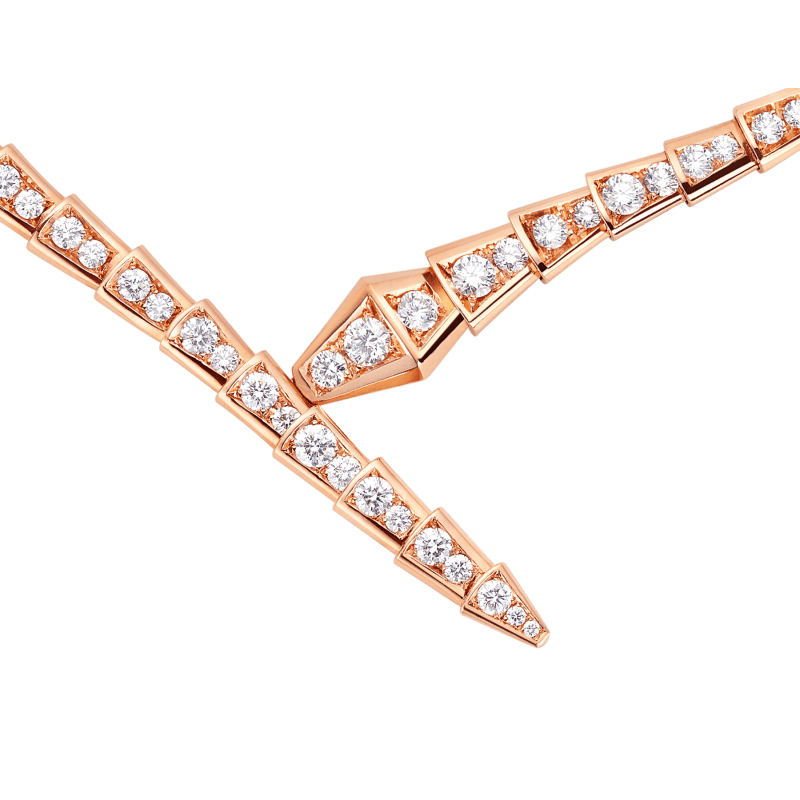 Serpenti Viper Necklace Rose Gold 358788 | Necklaces | Bvlgari Official  Store