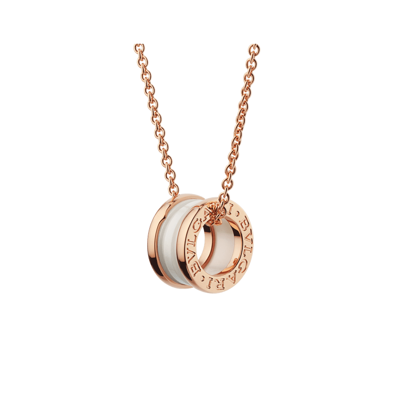 B.zero1 Ceramic, Rose Gold Necklace 346082 | Bvlgari Multi 346082 ...