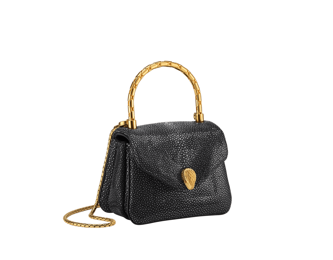 Serpenti Reverse Micro Top Handle Bag