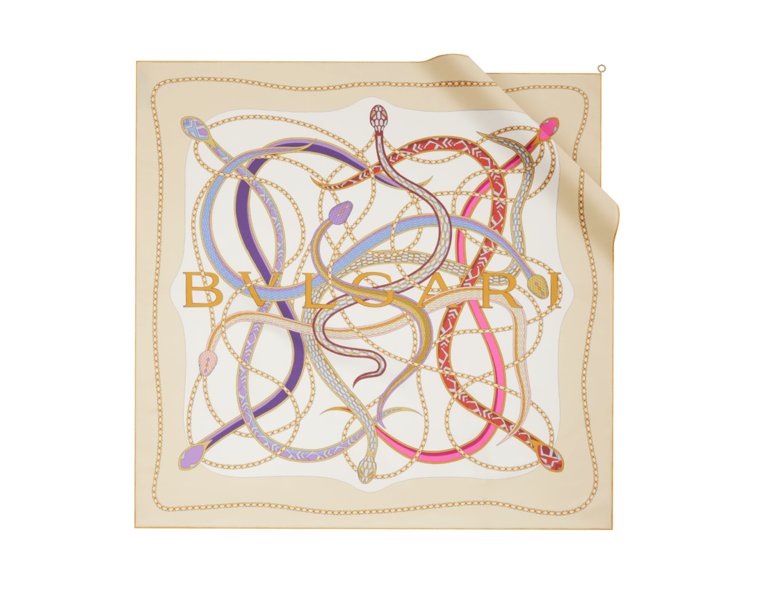 Serpenti 75 Scarf