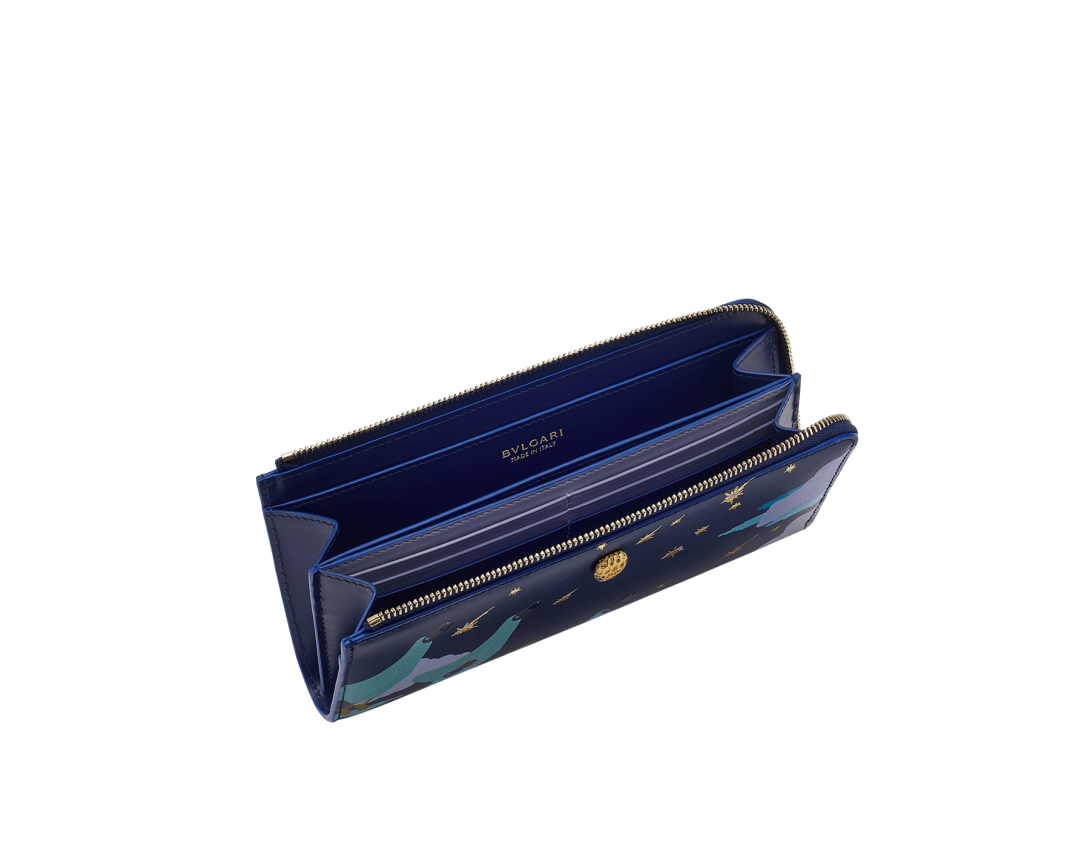GIFTに【BVLGARI】セルペンティ フォーエバー ジップウォレット セルペンティ フォーエバー ジップウォレット Calf Leather