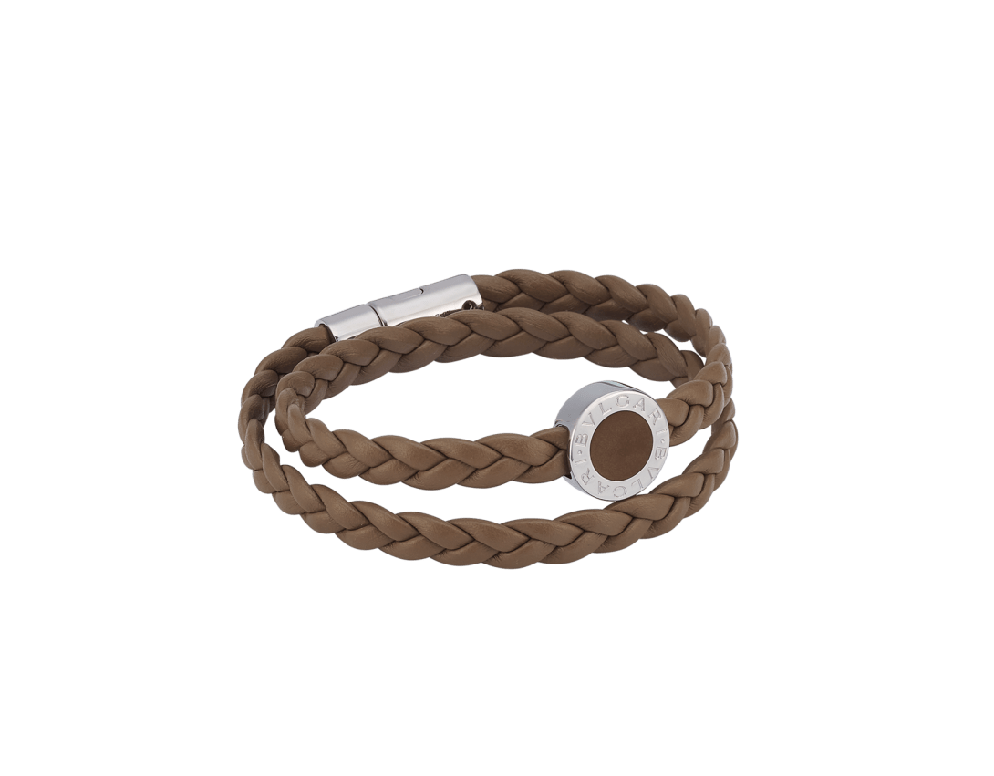 BVLGARI BVLGARI MAN Leather Bracelet
