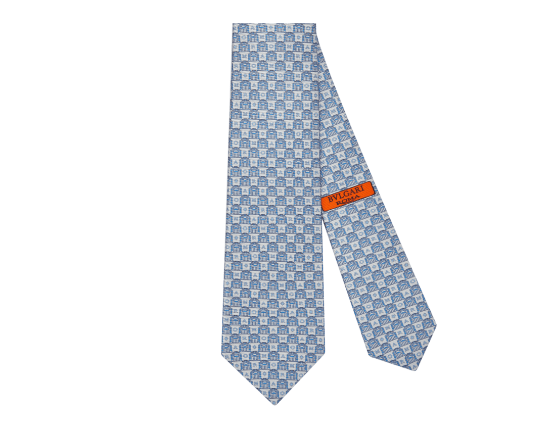 Pictorial Seven fold tie
