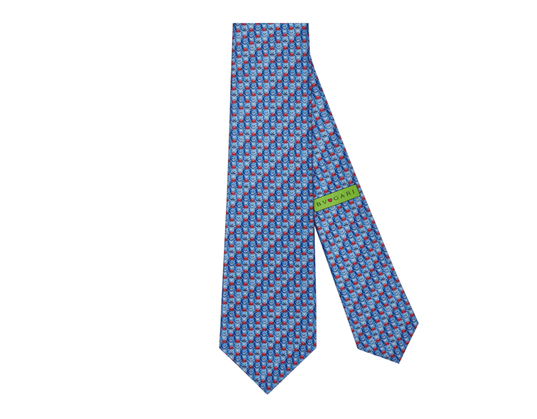 Pictorial Seven fold tie