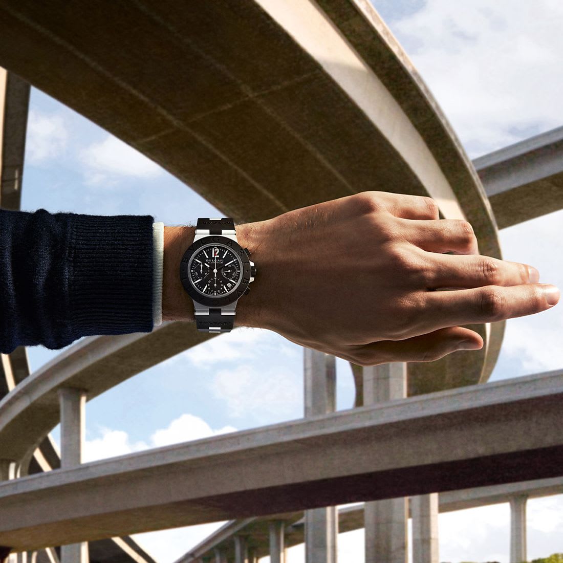 Reloj bulgari aluminio deals
