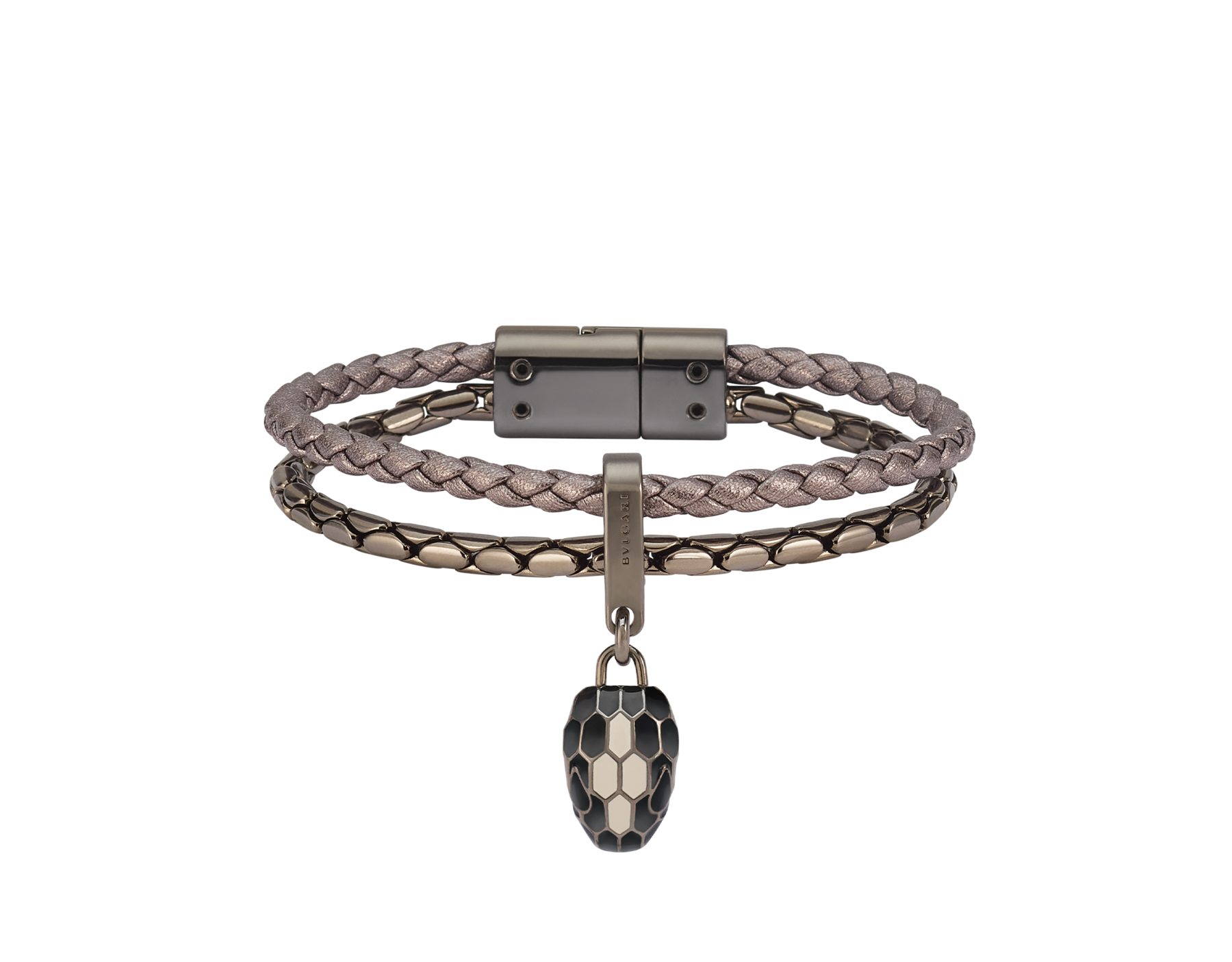 Bvlgari Leather Serpenti Forever Bracelet | Harrods UK