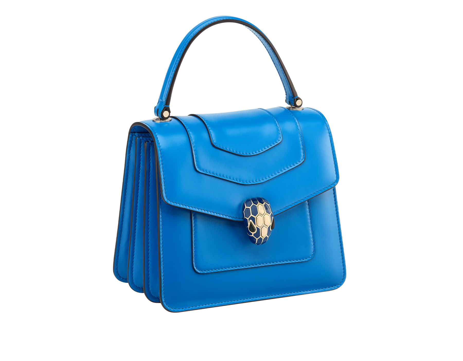 Serpenti Forever Top Handle Calf Leather 293049 | Bags | Bulgari...