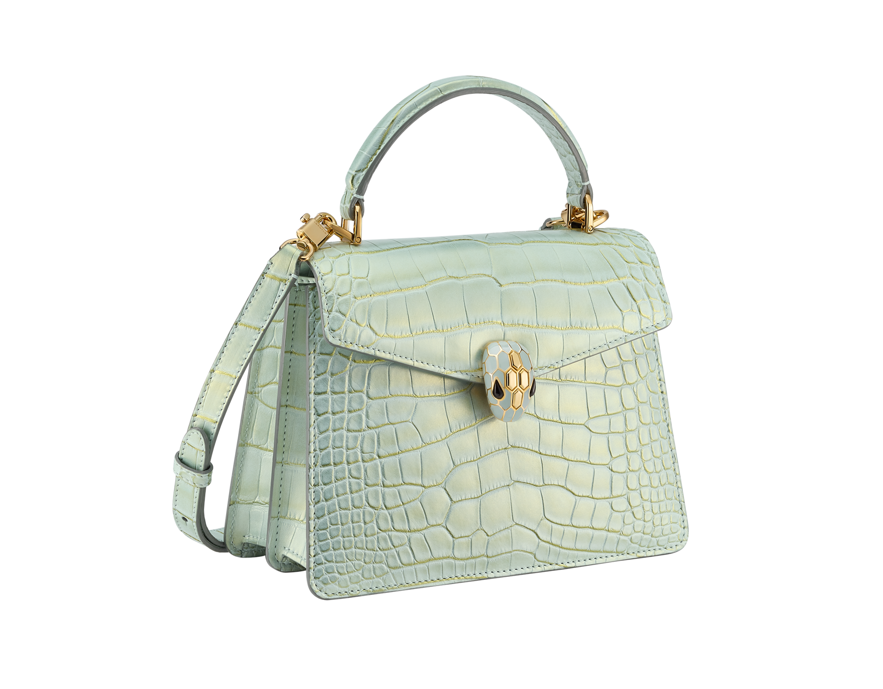 Serpenti Forever Medium Top Handle Bag Crocodile Leather 293741 | Bags ...
