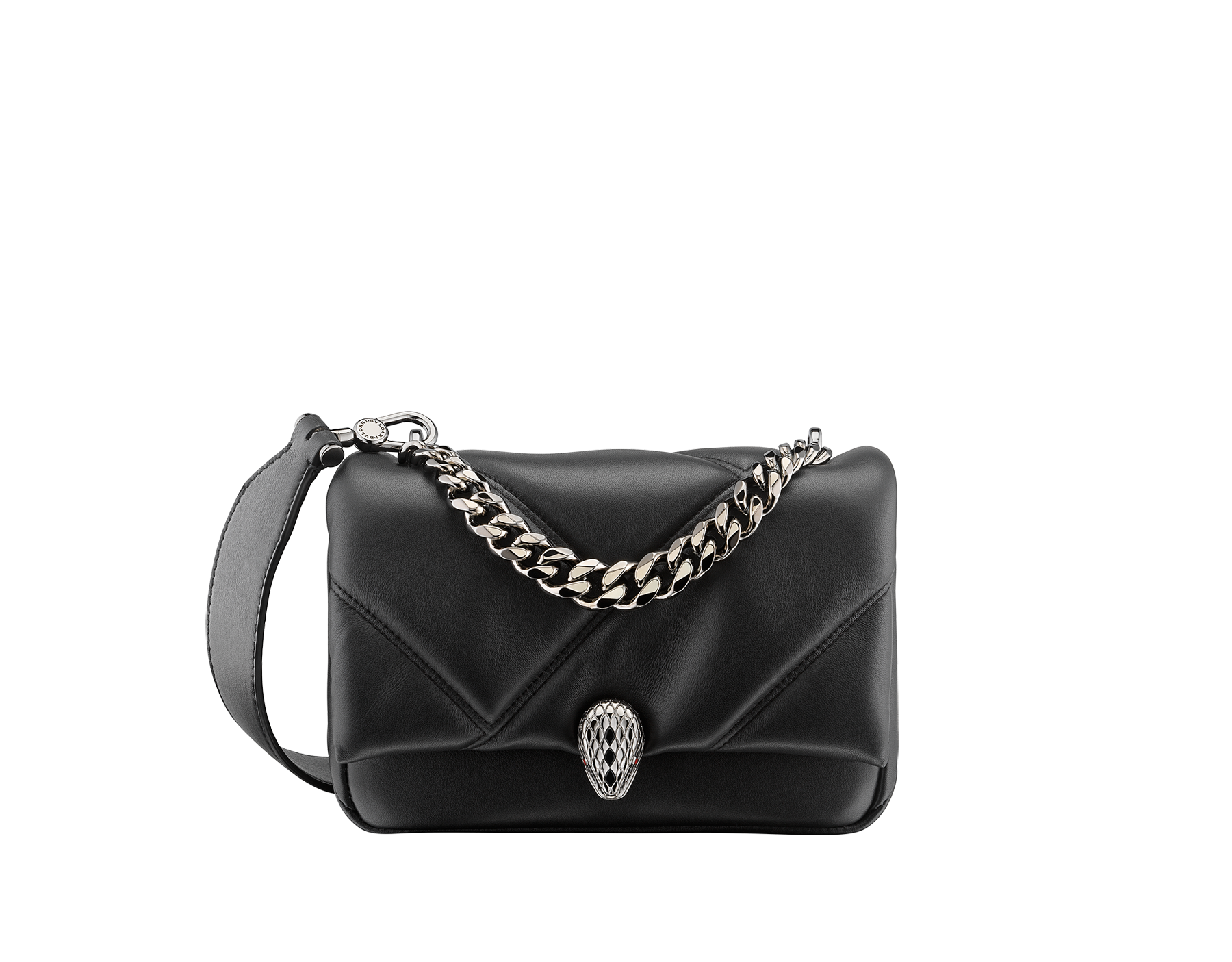 Serpenti Cabochon Crossbody Mini Bag Calf Leather 291084 Bags