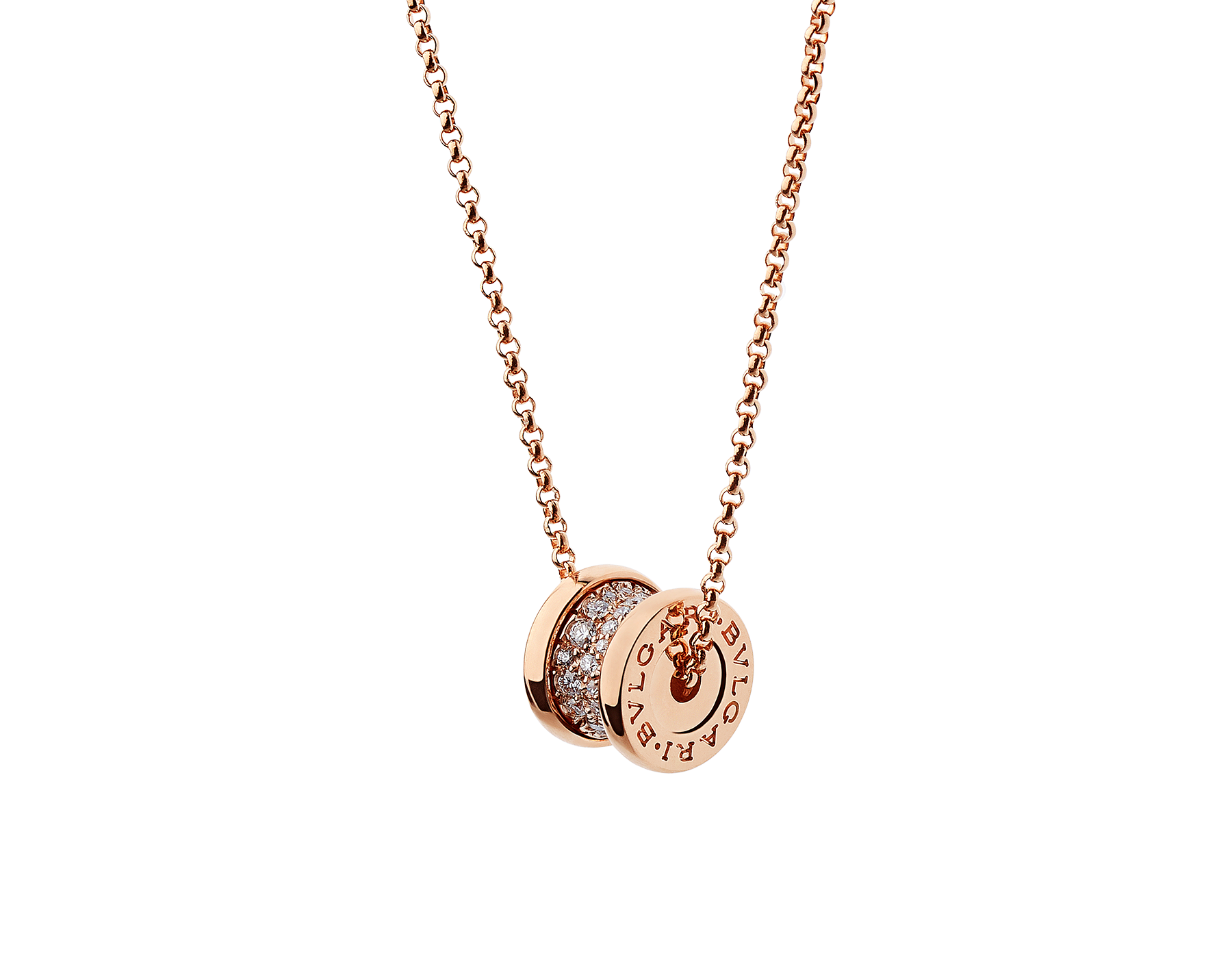 Rose gold deals b necklace