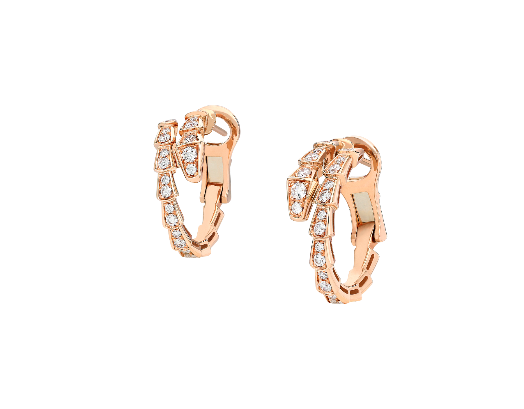 BVLGARI Serpenti Rose Gold Earrings 358361 @ Ethos