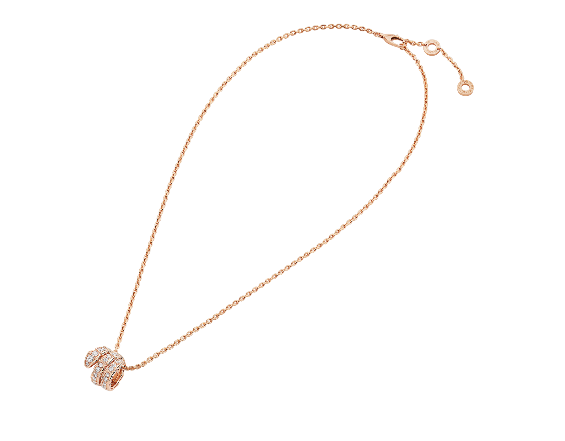 Serpenti Viper Necklace Rose Gold 357795 | Necklaces | Bulgari Official ...