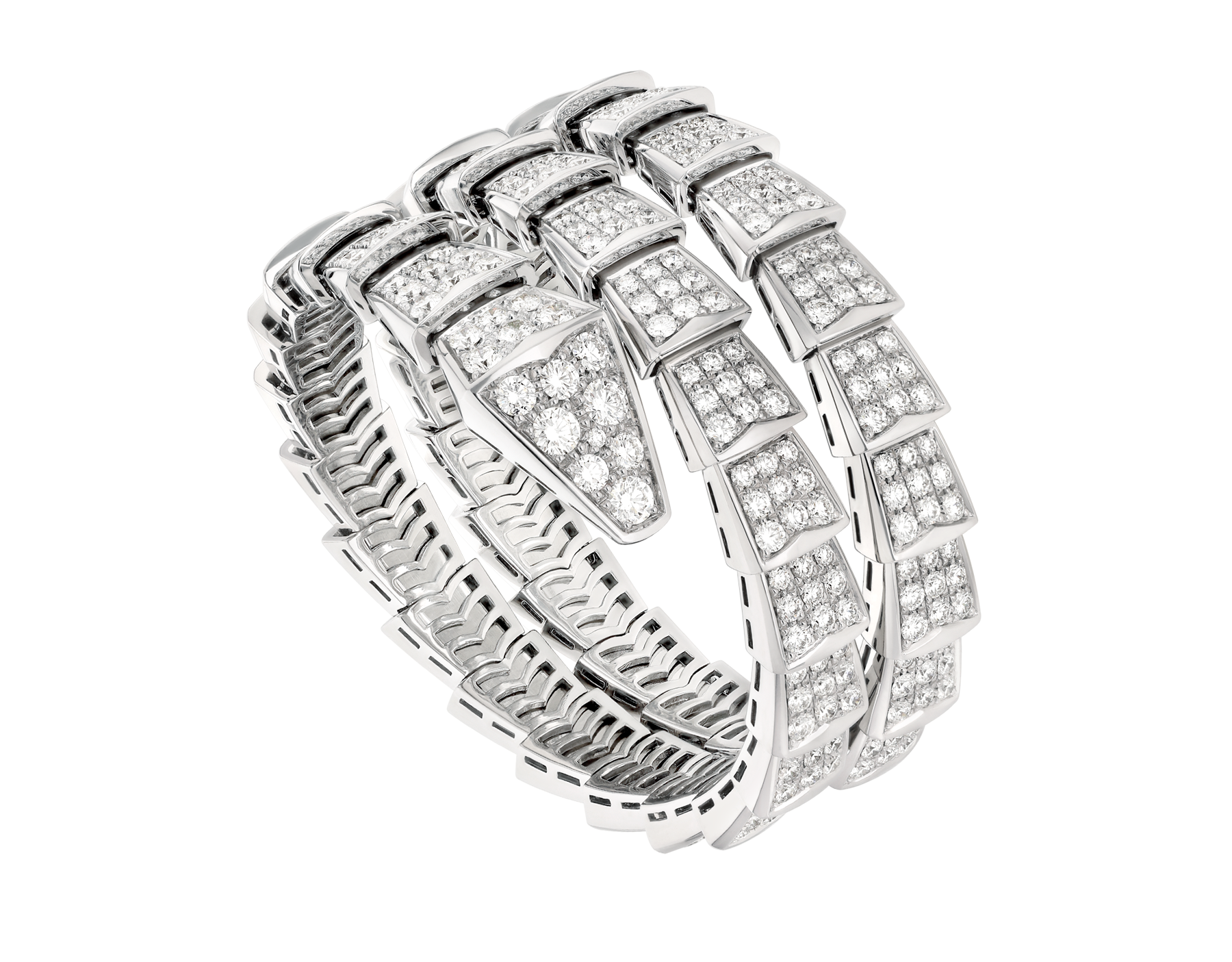 Serpenti Viper Bracelet White Gold 356885 | Bracelets | Bulgari ...