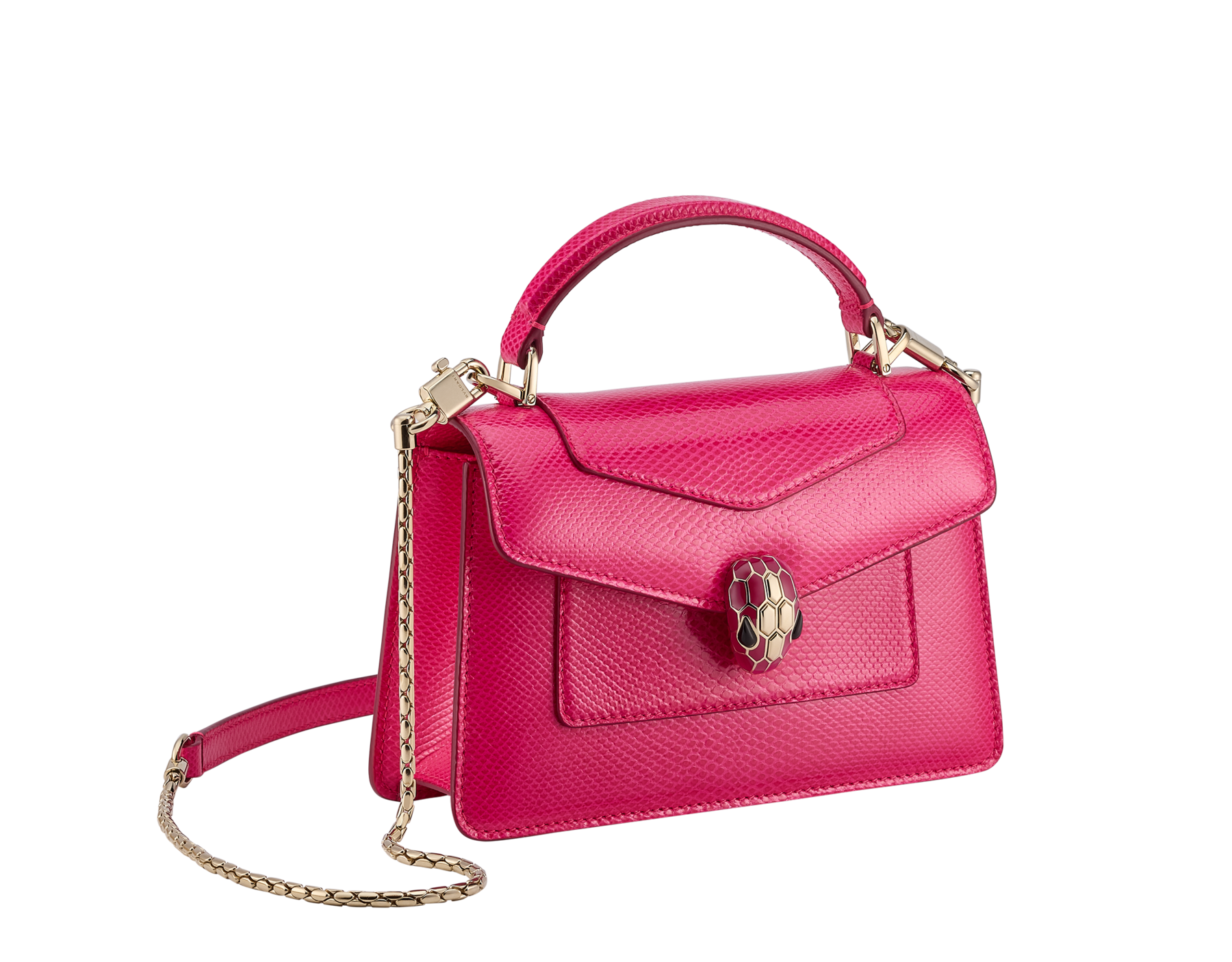 Serpenti Forever Mini Top Handle Bag Karung Leather 293976 | Bags ...