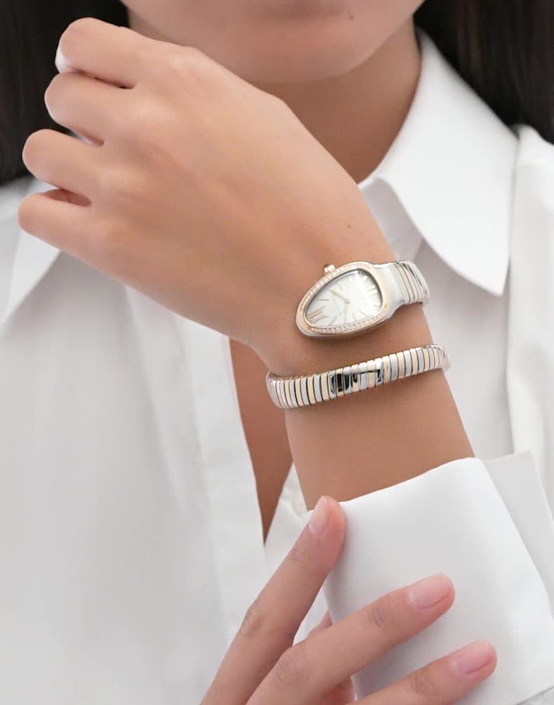 セルペンティ トゥボガス ウォッチ Rose Gold And Steel 103822