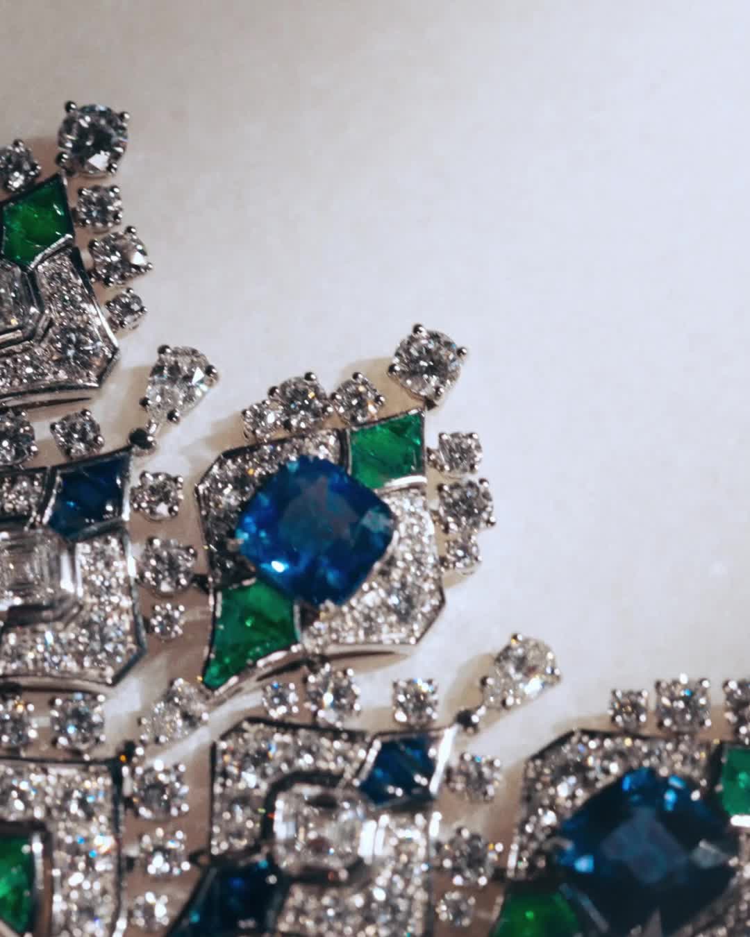 Aeterna Collection | The Sapphire Brocade Necklace 271934