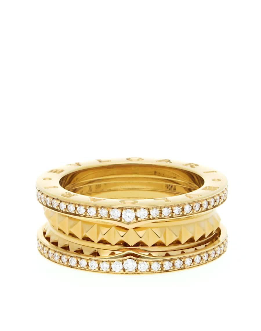 Mena　BVLGARI B-zero1 リング Rose gold, Ceramic B.zero1 Ring AN859089 | Bvlgari