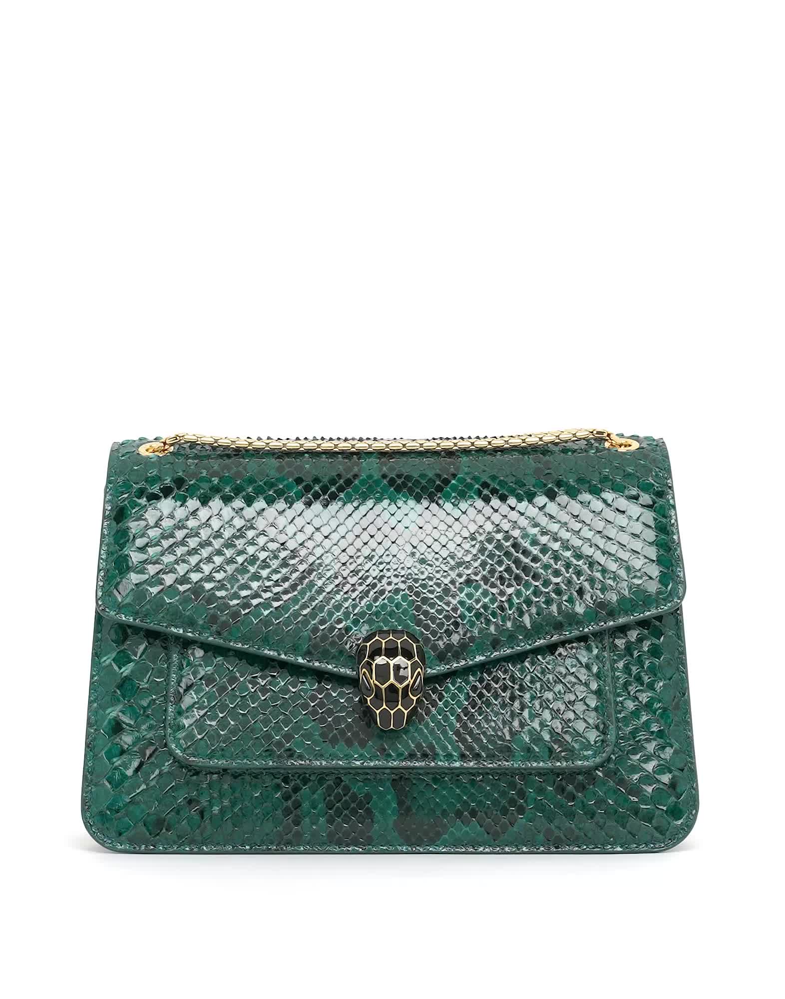 Serpenti Forever Bolsa De Ombro Python Leather 292580 | Bolsas