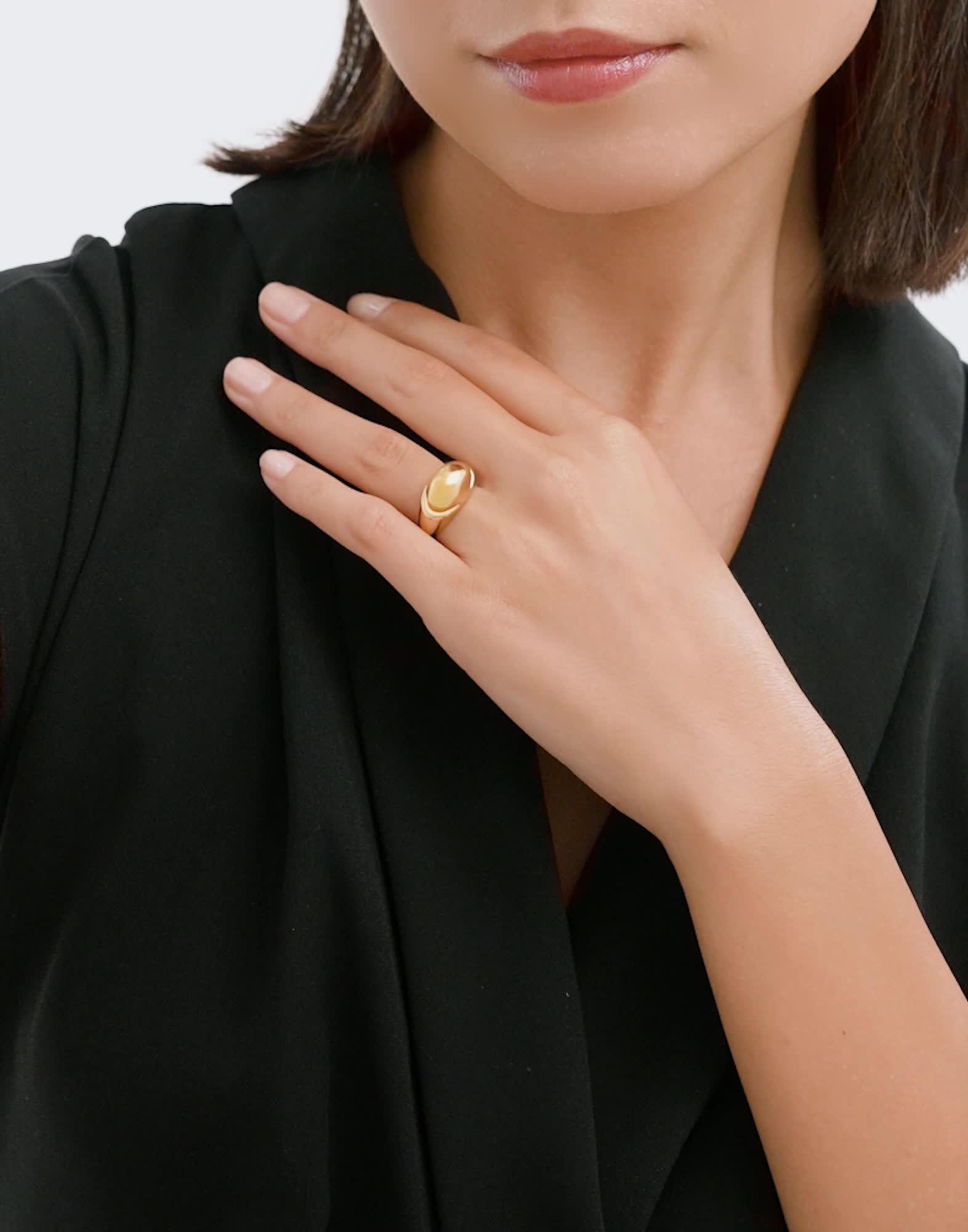 イエローゴールド ブルガリ カボション リング AN860214 | ブルガリ