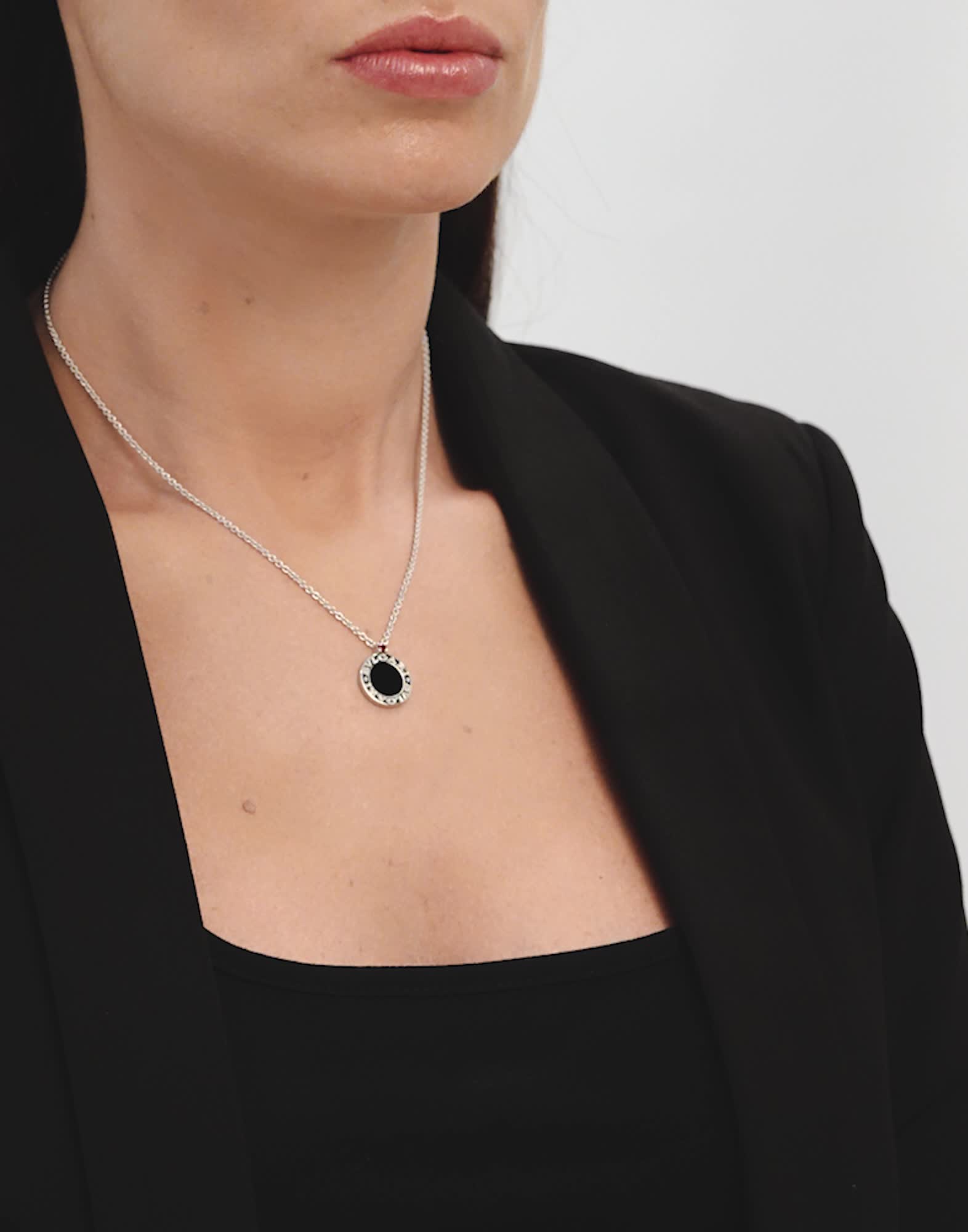 シルバー セーブ・ザ・チルドレン ネックレス に オニキス, ルビー