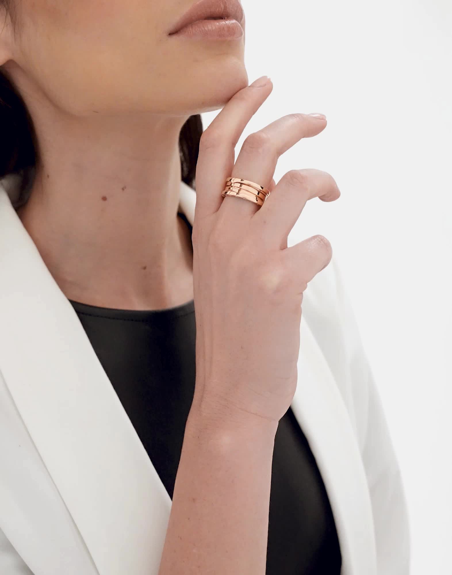 ビー・ゼロワン リング Rose Gold 335930 | リング | Bvlgari Official