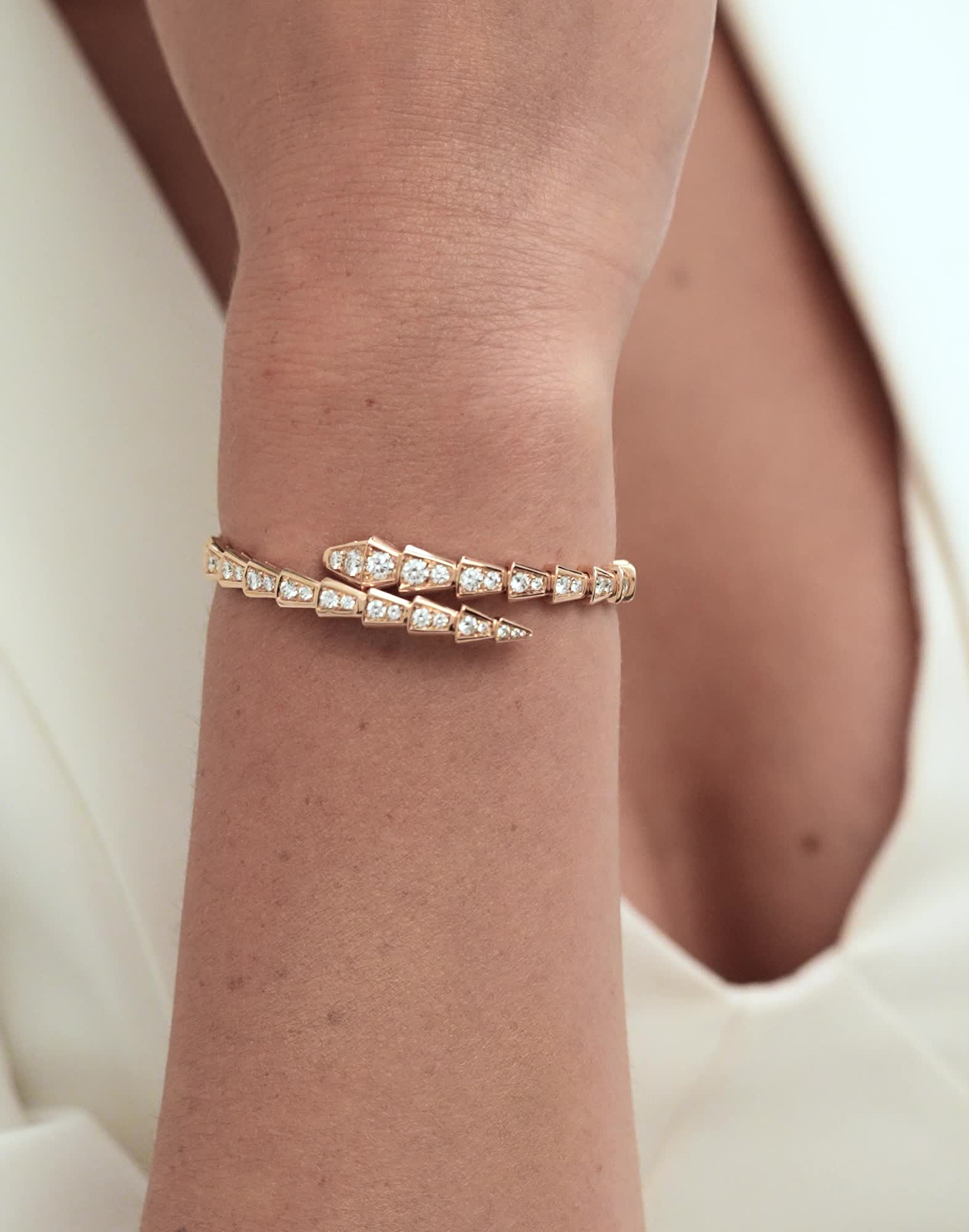 ピンクゴールド セルペンティ ヴァイパー ブレスレット に 2.8