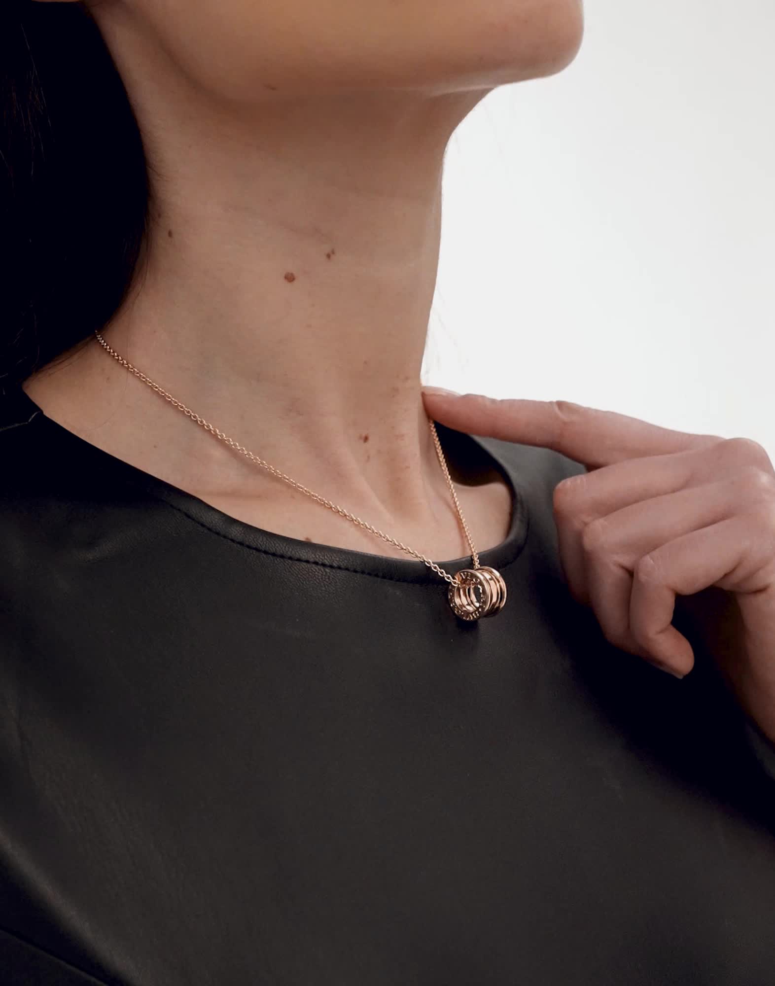 ピンクゴールド ビー・ゼロワン ネックレス 335924 | ブルガリ