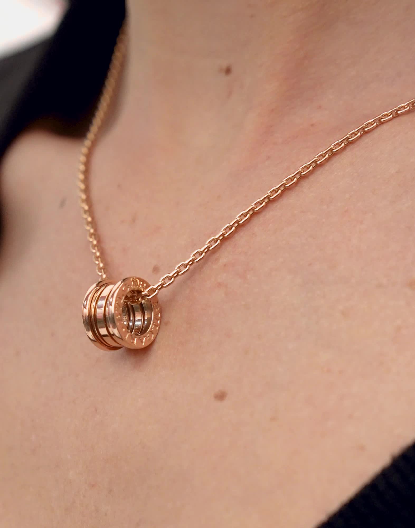 ピンクゴールド ビー・ゼロワン ネックレス 358348 | ブルガリ