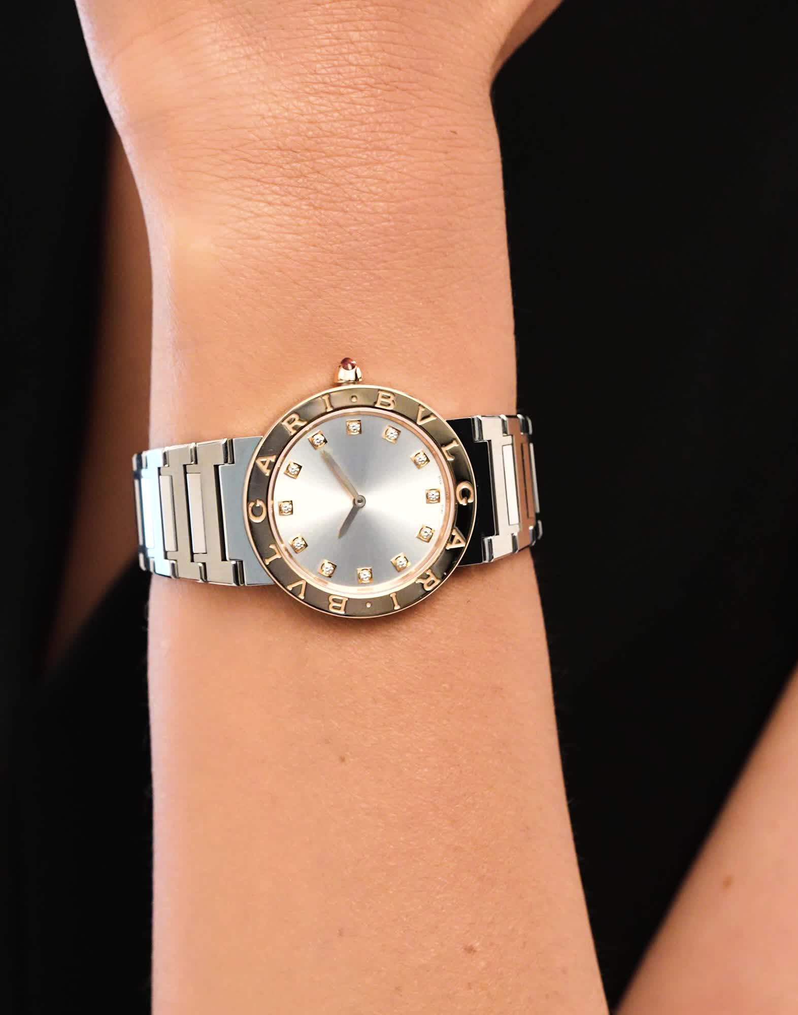 スティール＆ゴールド ブルガリ・ブルガリ ウォッチ シルバー に