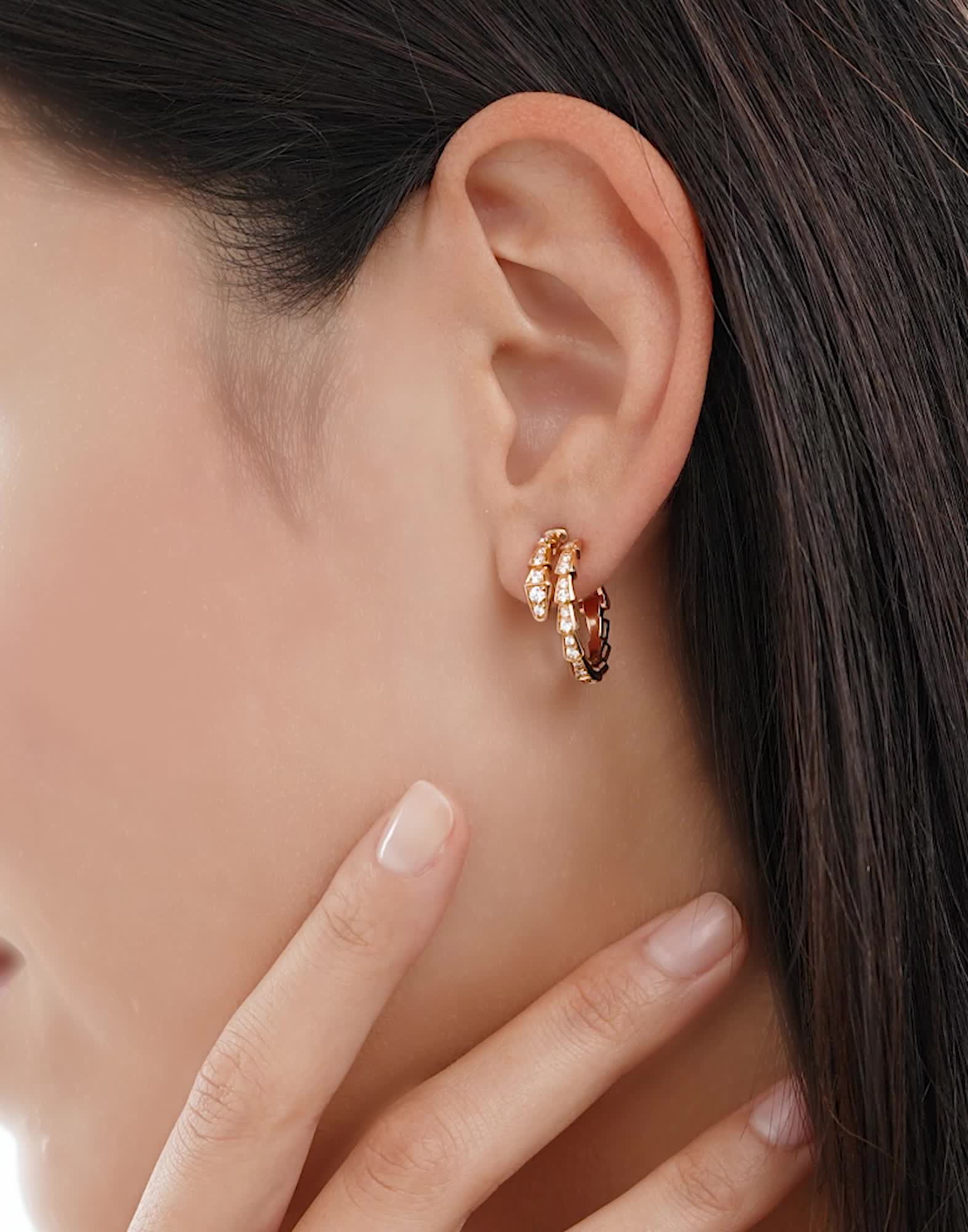 【最終価格】BVLGARI セルペンティ ヴァイパー イヤリング　ブルガリ イエローゴールド セルペンティ ヴァイパー イヤリング に 0.18