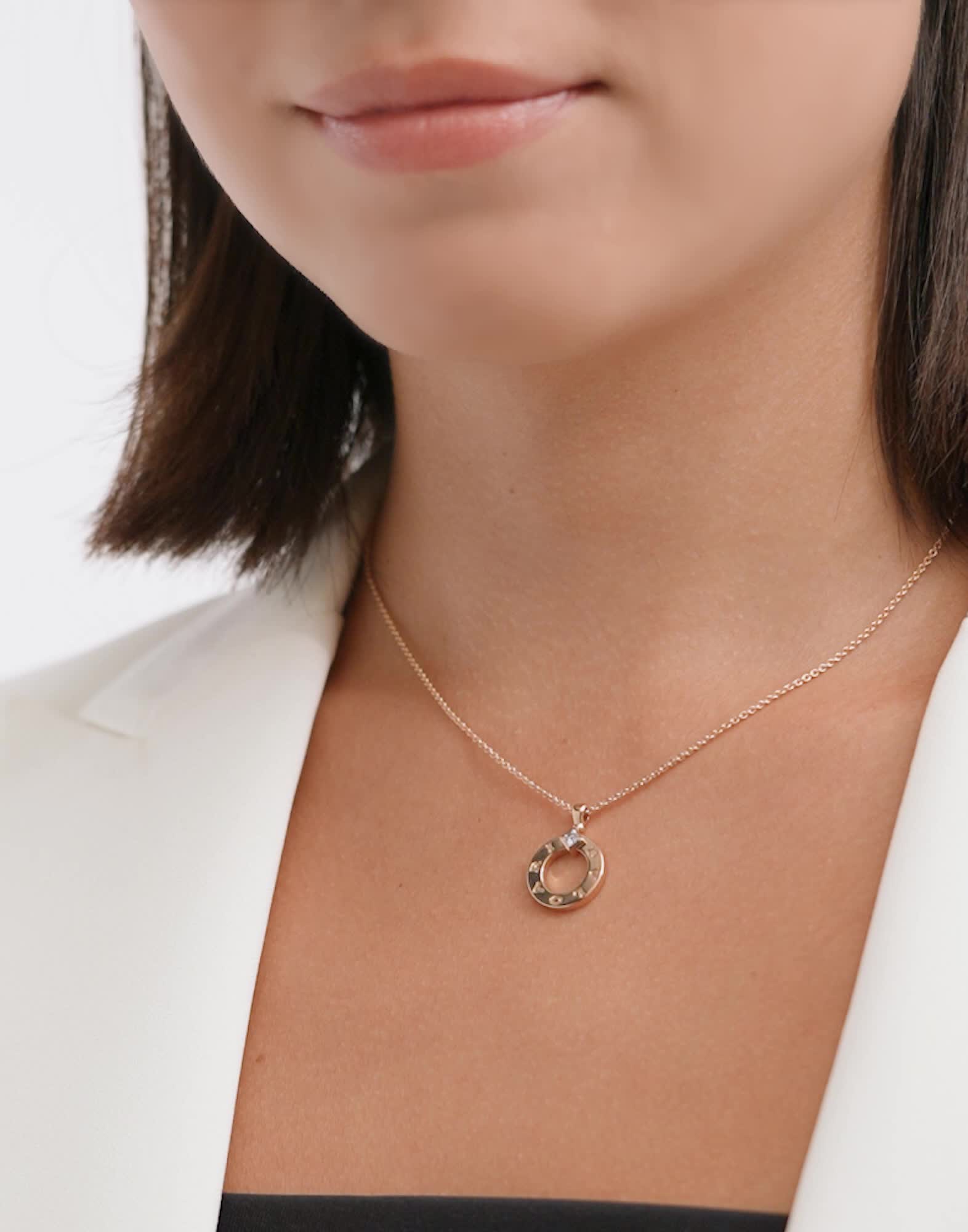 BVLGARI ピンクゴールド ネックレス ピンクゴールド ブルガリ・ブルガリ ネックレス に 0.09 カラット