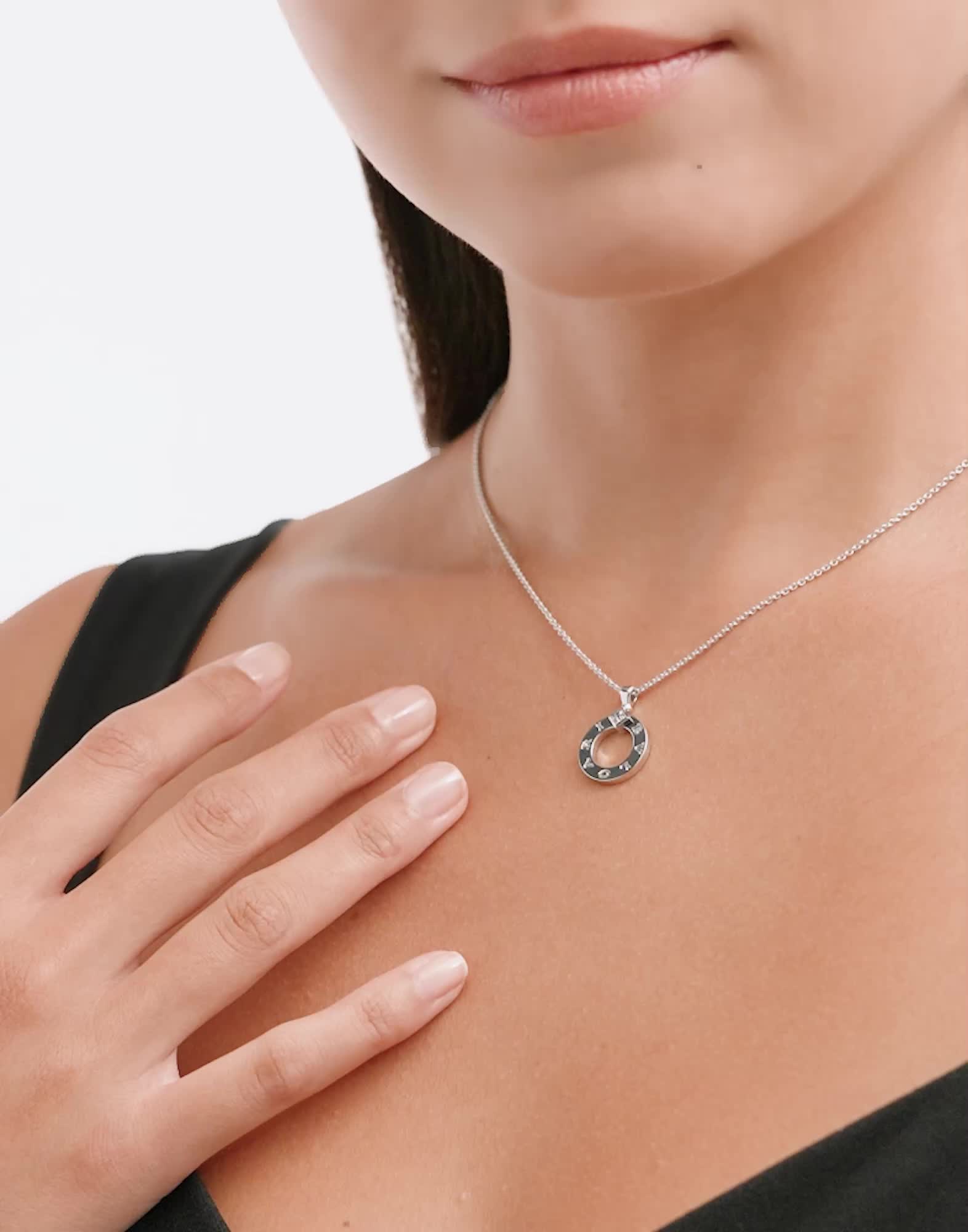 BVLGARI　ブルガリブルガリ ホワイトゴールド　ダイヤモンドネックレス ホワイトゴールド ブルガリ・ブルガリ ネックレス に 0.09 カラット