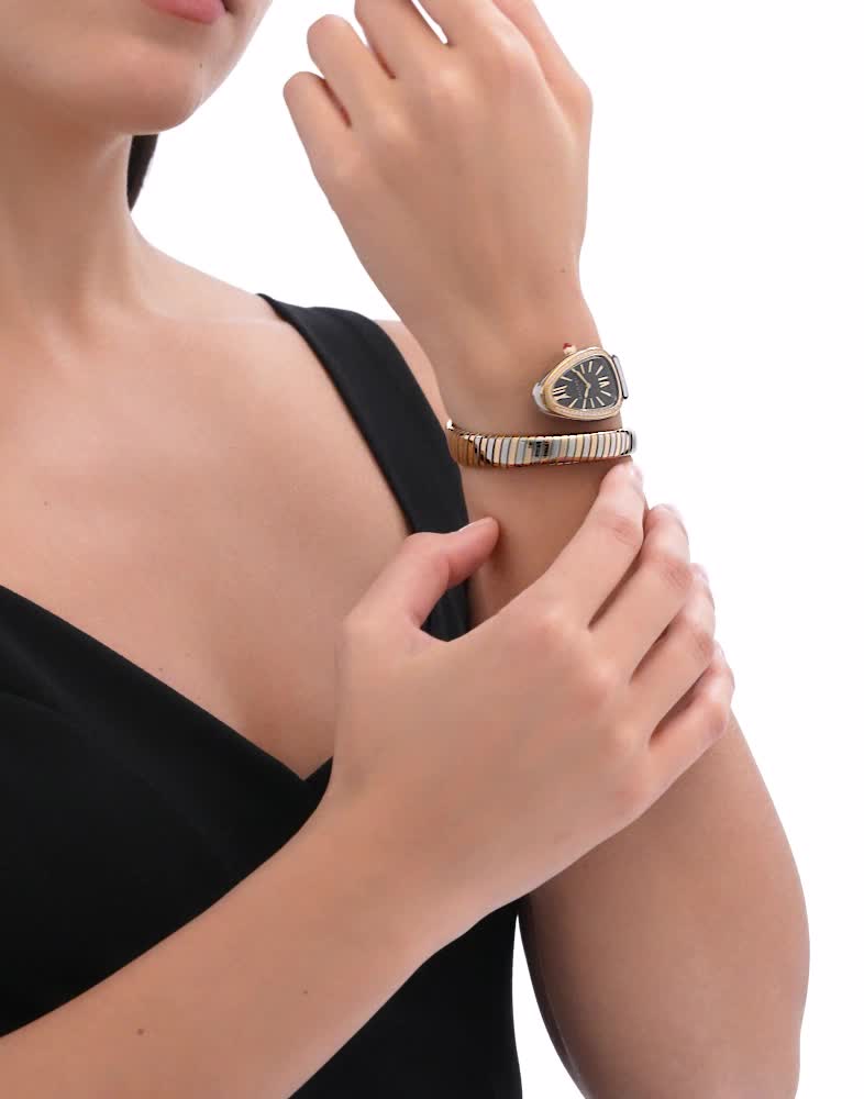 Serpenti Tubogas Watch Rose Gold And Steel 103823 | Watches