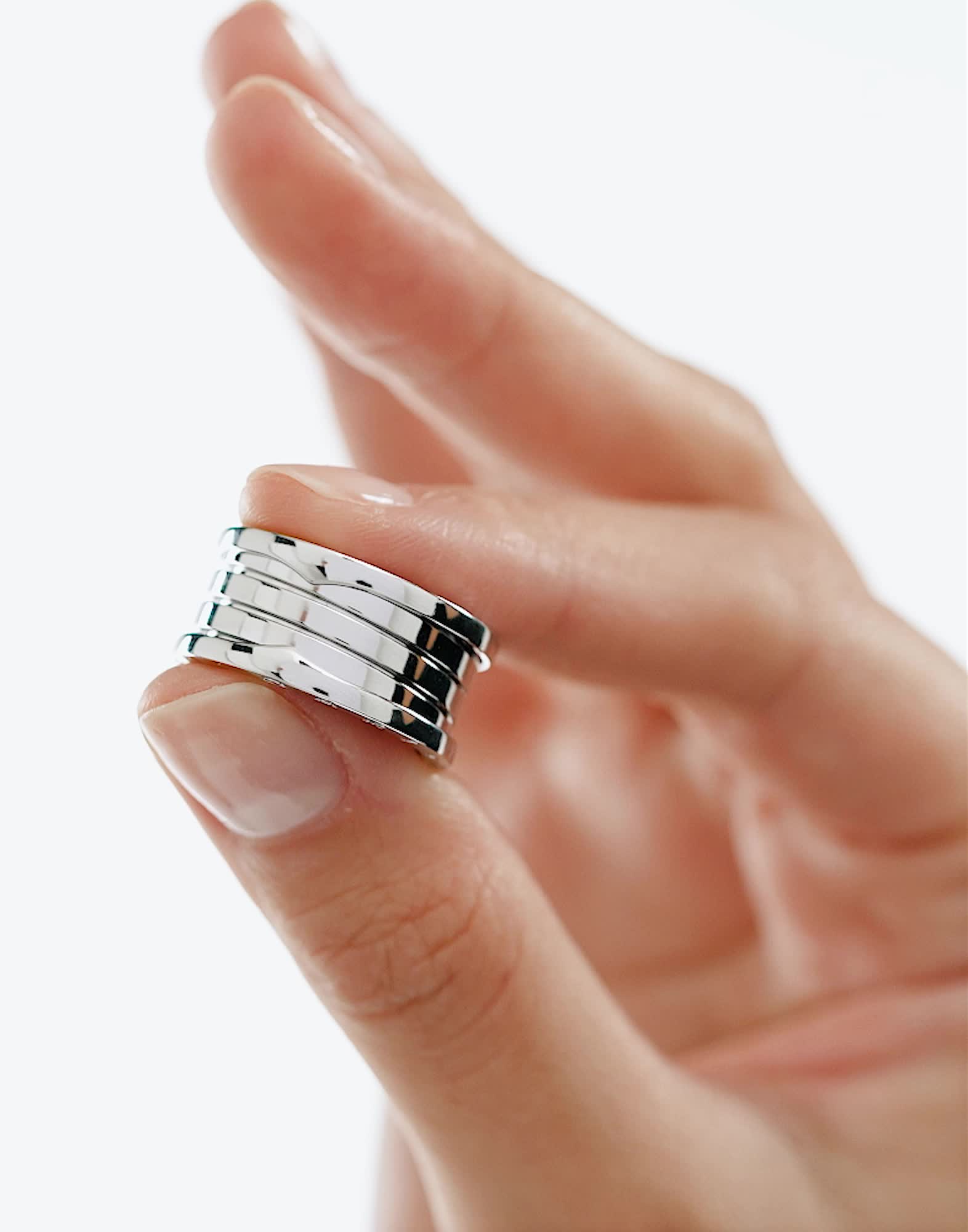 White gold B.zero1 Ring AN191026 | Bvlgari