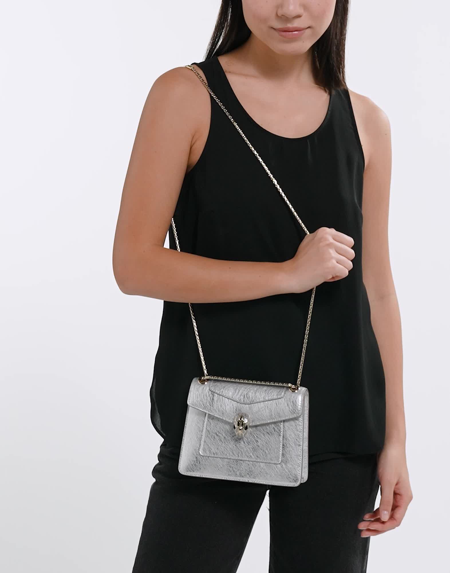 シルバー カーフレザー セルペンティ フォーエバー デイトゥナイト