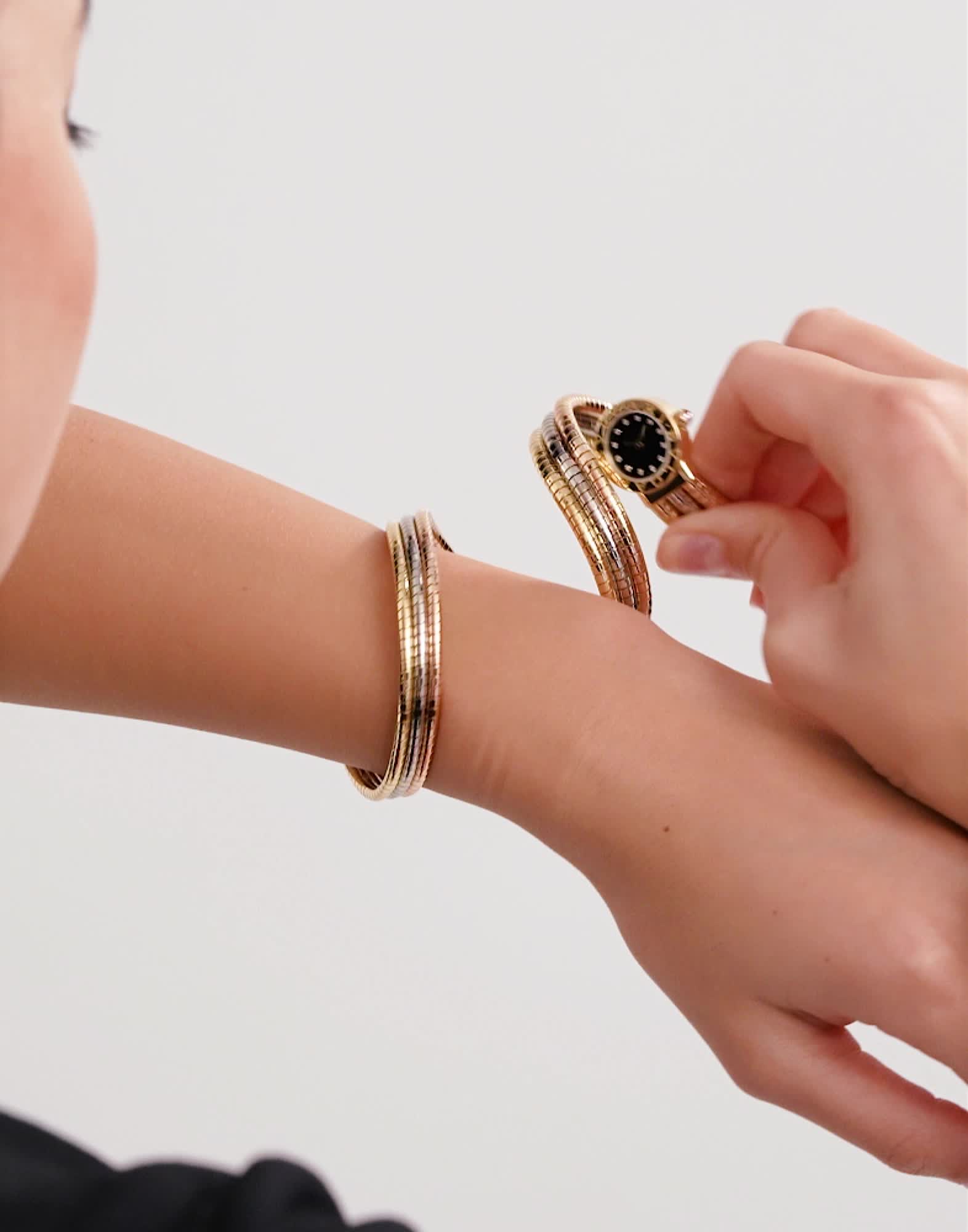 Rose gold, White gold, Yellow gold Bvlgari Bvlgari Watch Black