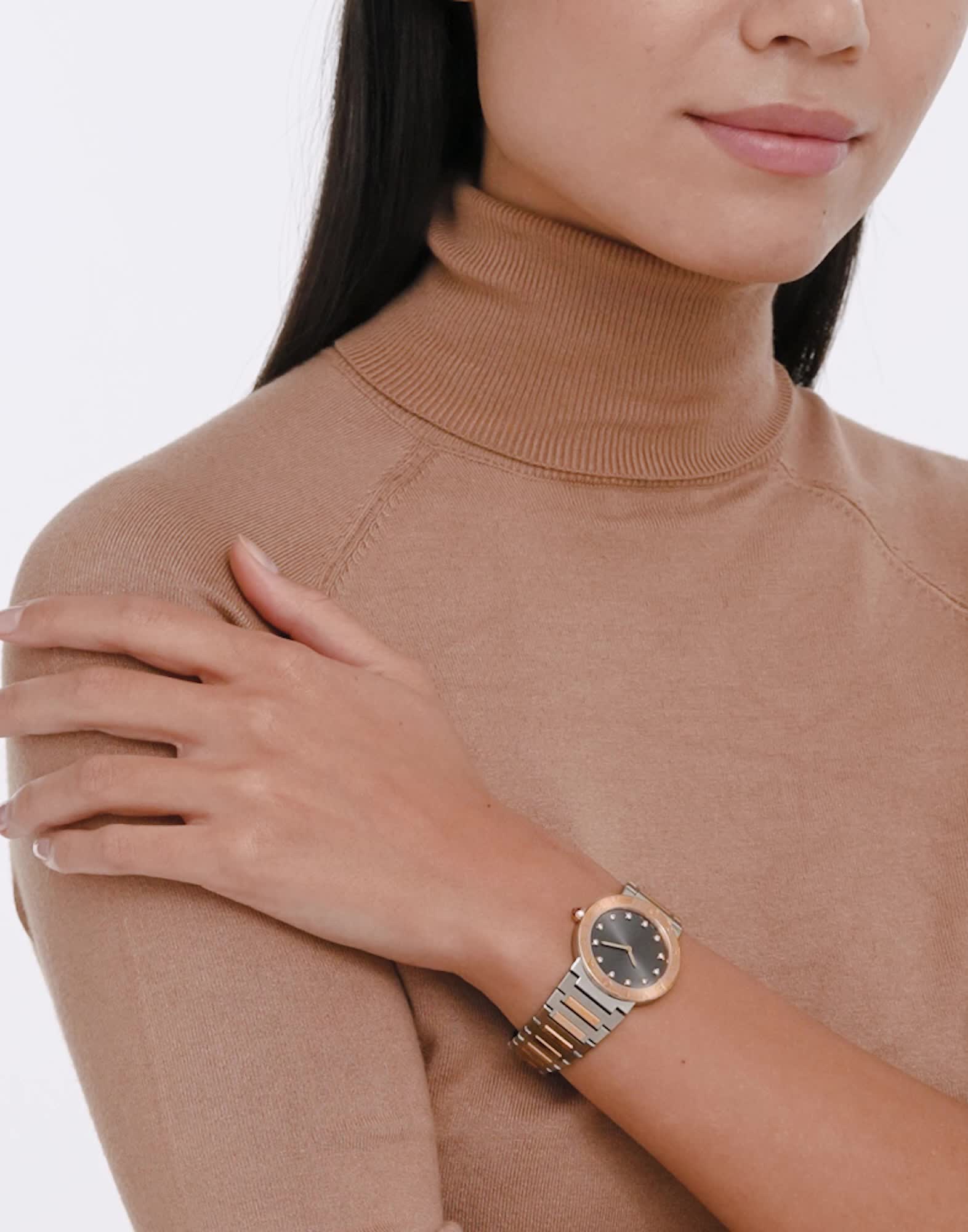 Steel and gold Bvlgari Bvlgari Watch Grey 103067 | Bvlgari