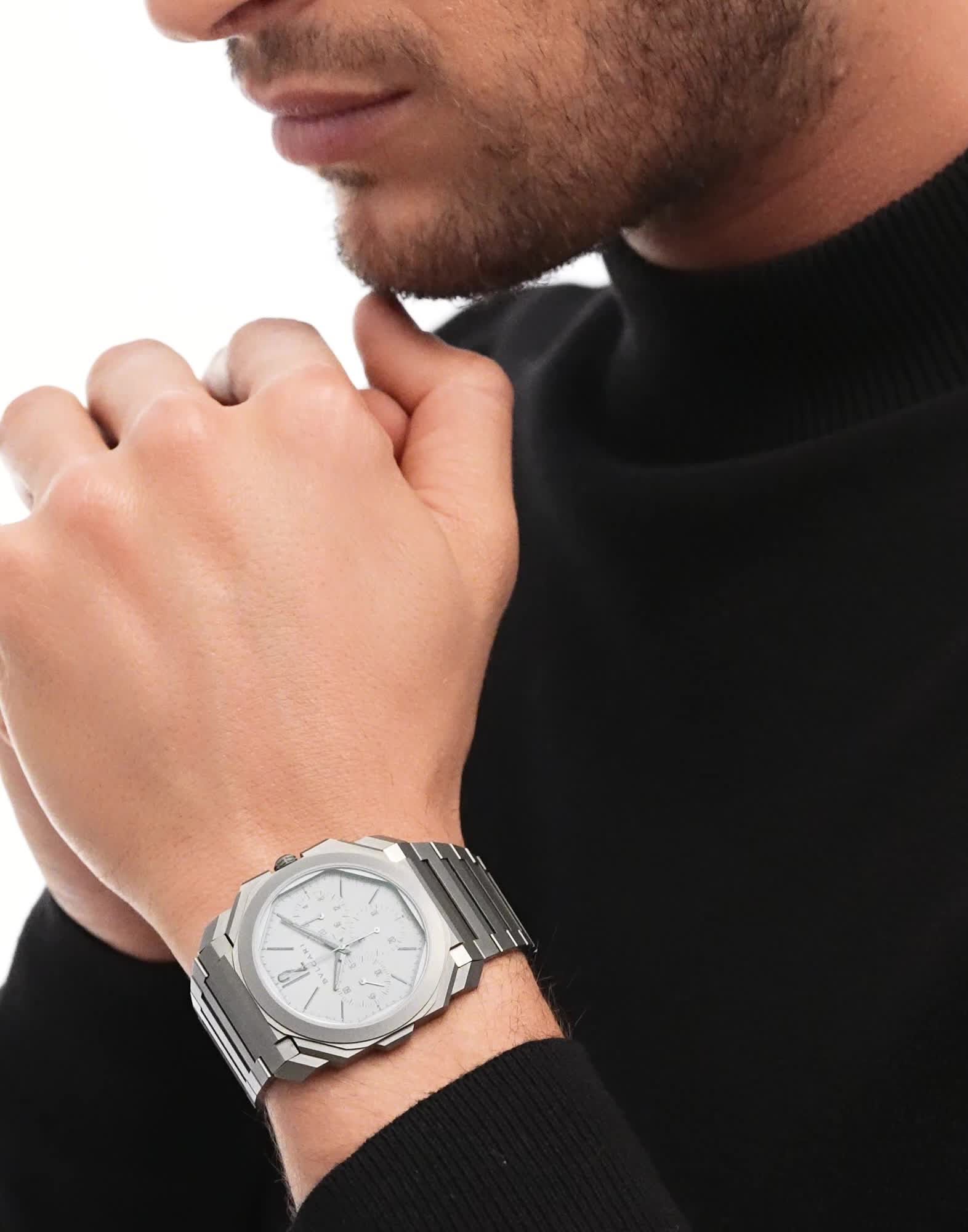 チタン オクト フィニッシモ ウォッチ グレー 103068 | ブルガリ