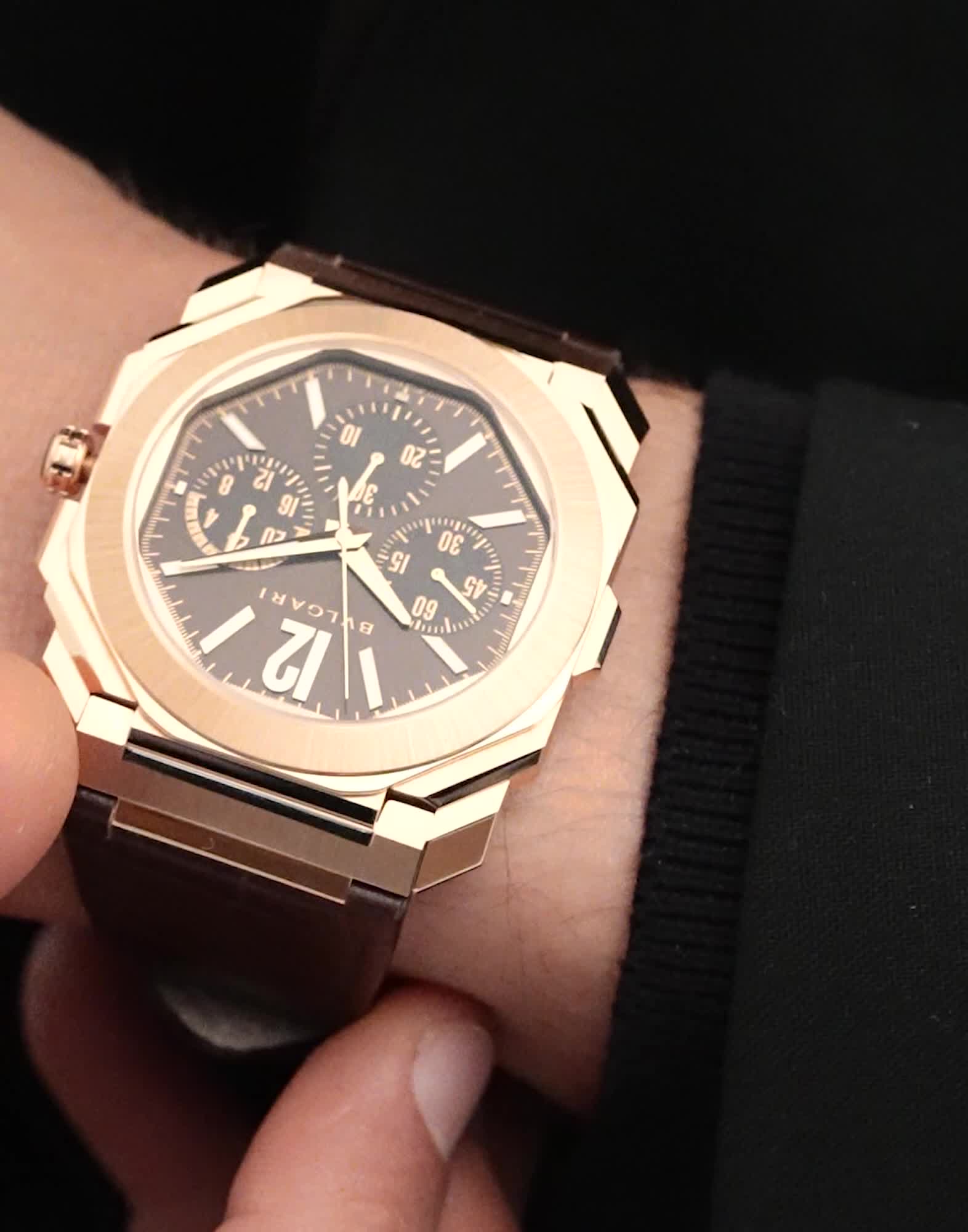 ピンクゴールド オクト フィニッシモ ウォッチ ブラウン, ゴールド