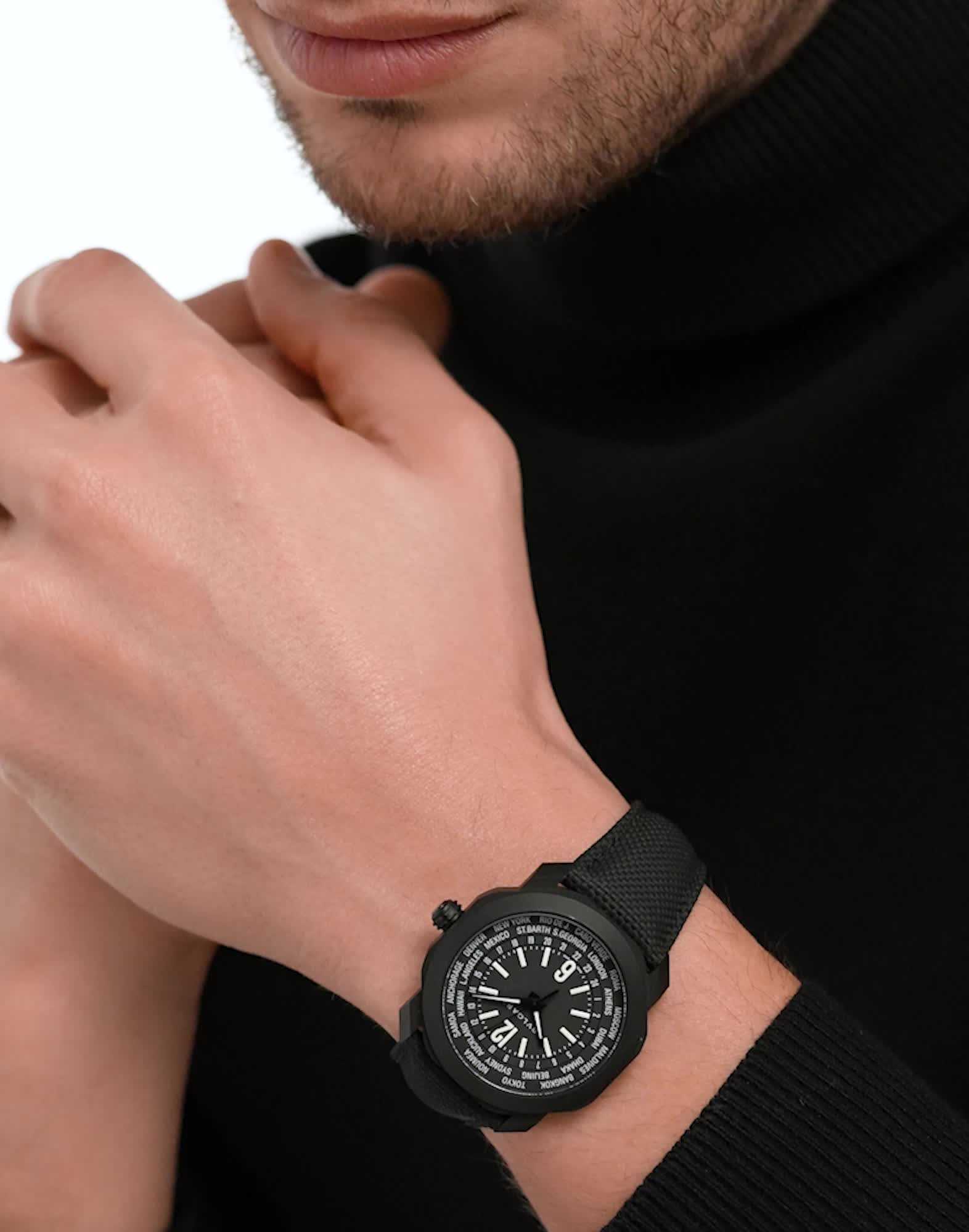 Steel Octo Roma Watch Black 103486 | Bvlgari