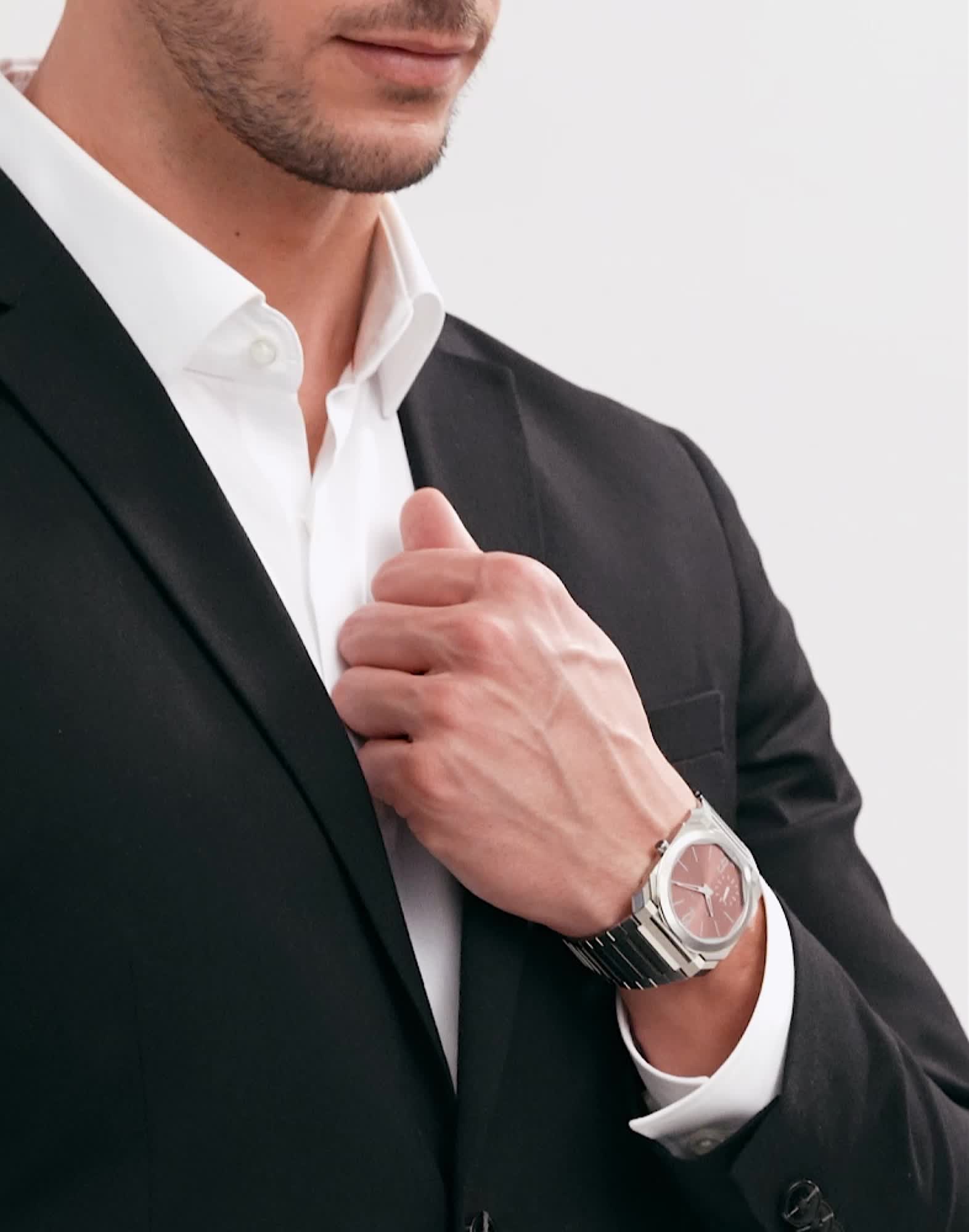 Steel Octo Finissimo Watch Pink 103856 | Bvlgari