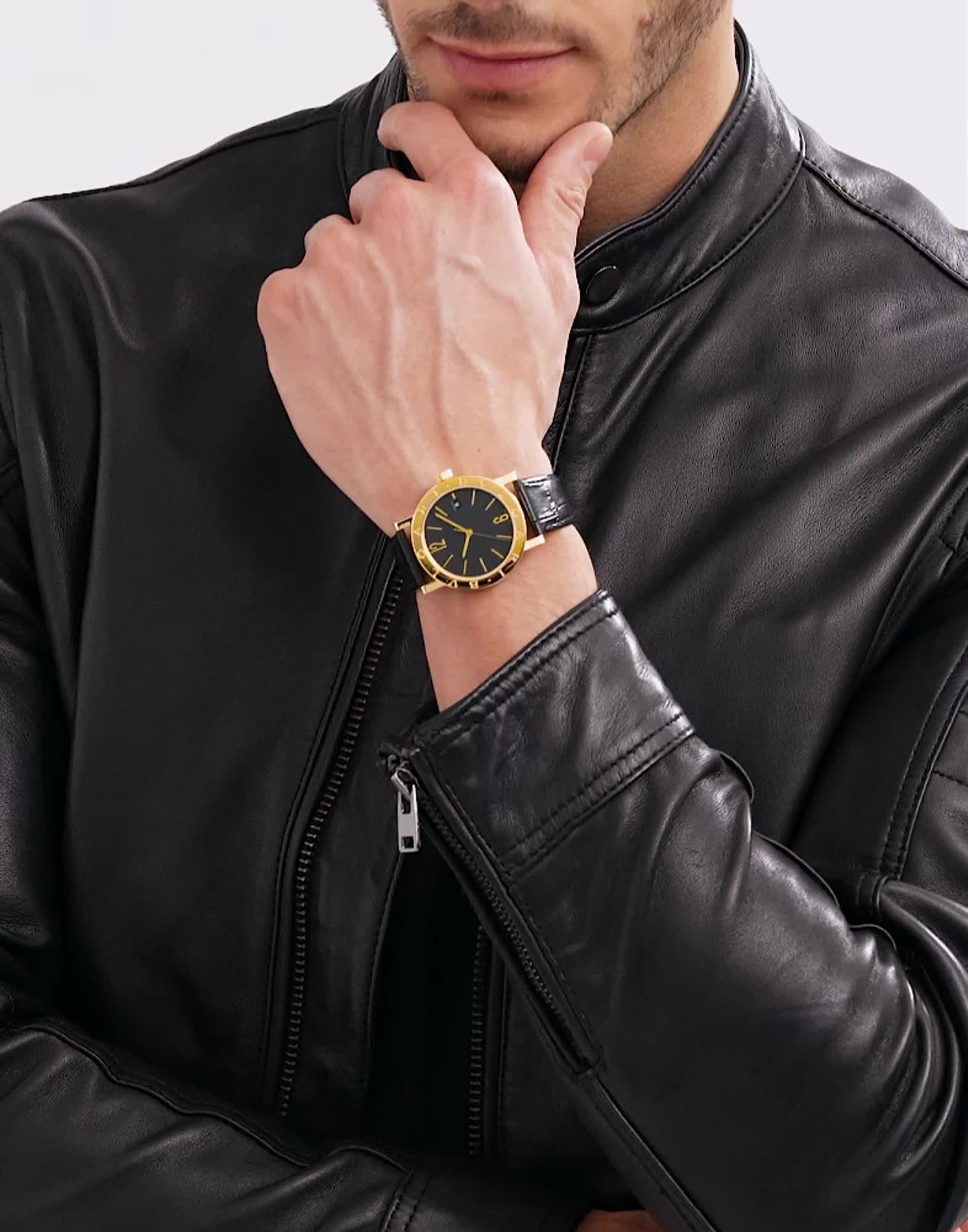 イエローゴールド ブルガリ・ブルガリ ウォッチ ブラック 103967