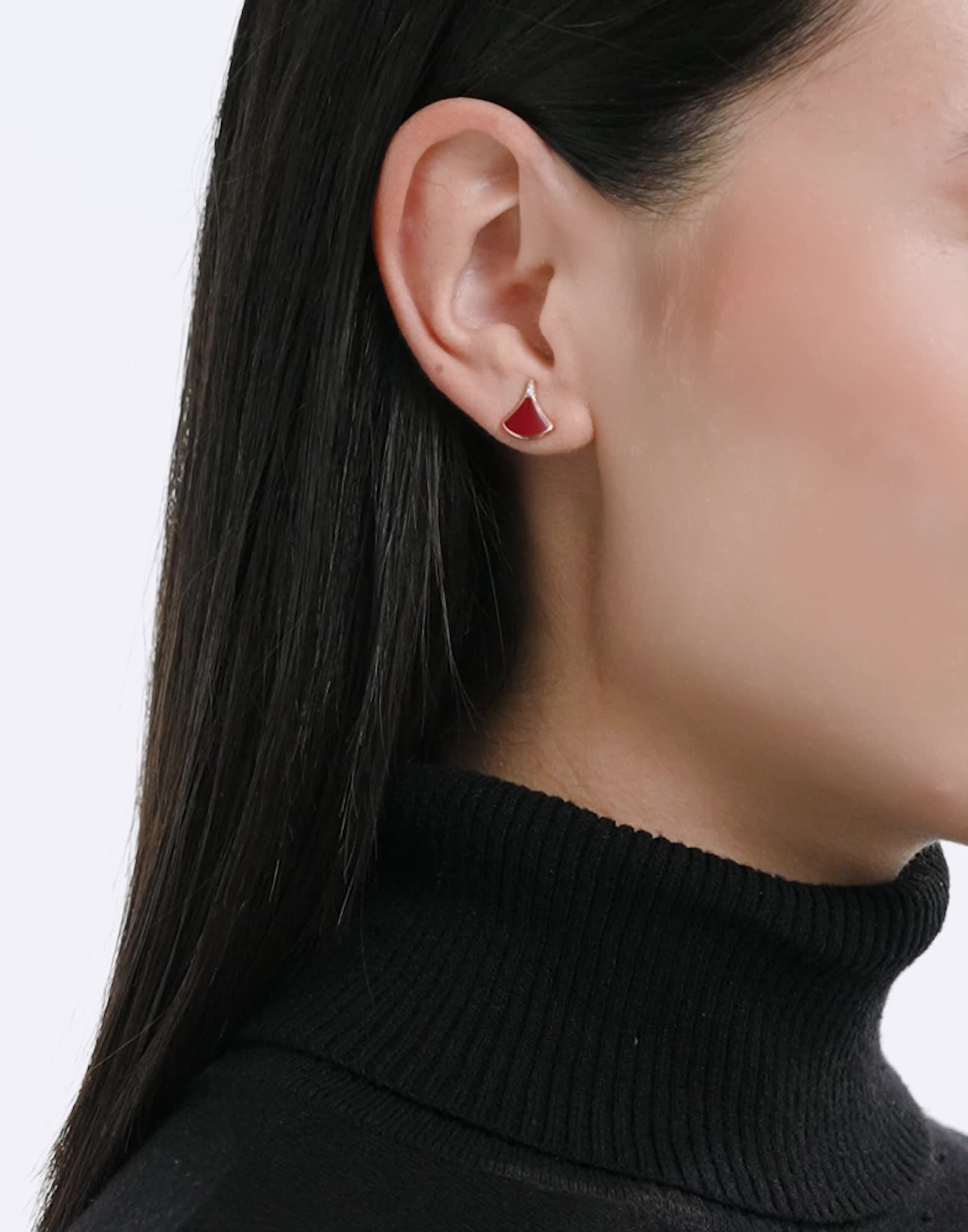 Rose gold Divas' Dream Single Earring 361993 | Bvlgari