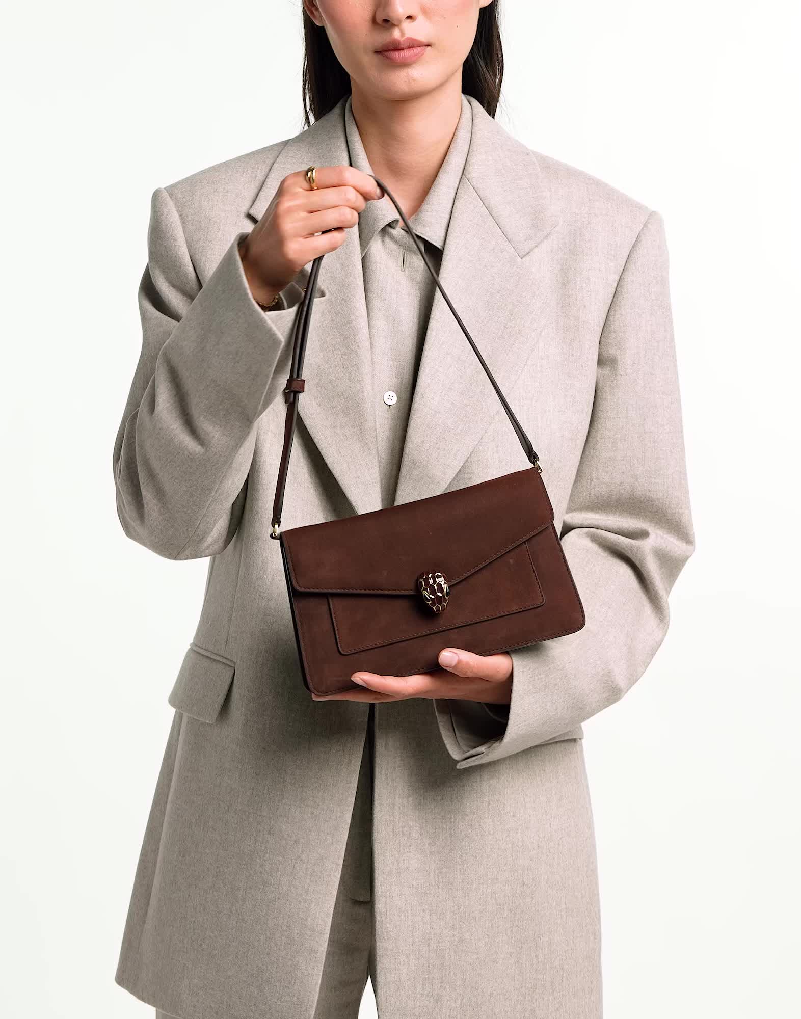 Serpenti Forever Crossbody Bag Nabuk 295089 | Bags | Bvlgari