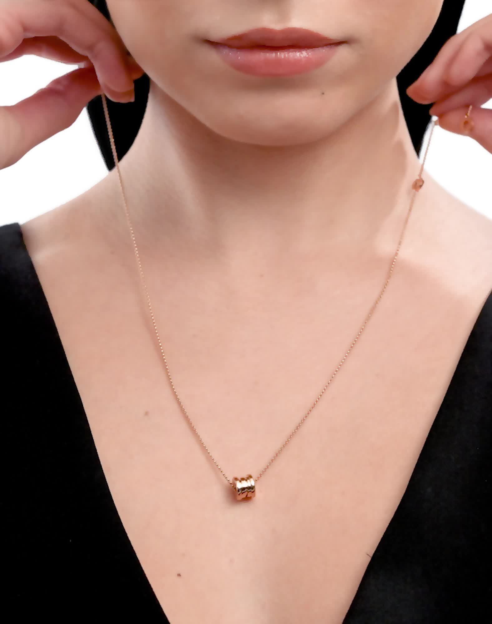 ピンクゴールド ビー・ゼロワン ネックレス 357255 | ブルガリ