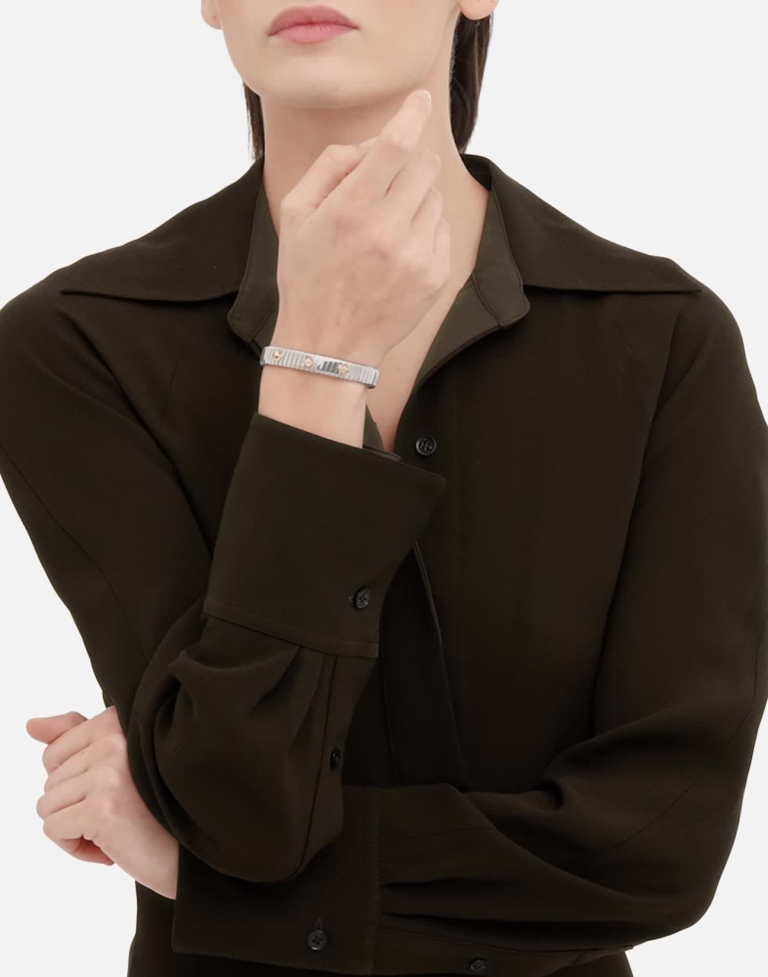 Bvlgari Tubogas Gold & Steel Bracelet Yellow Gold And Steel 362617