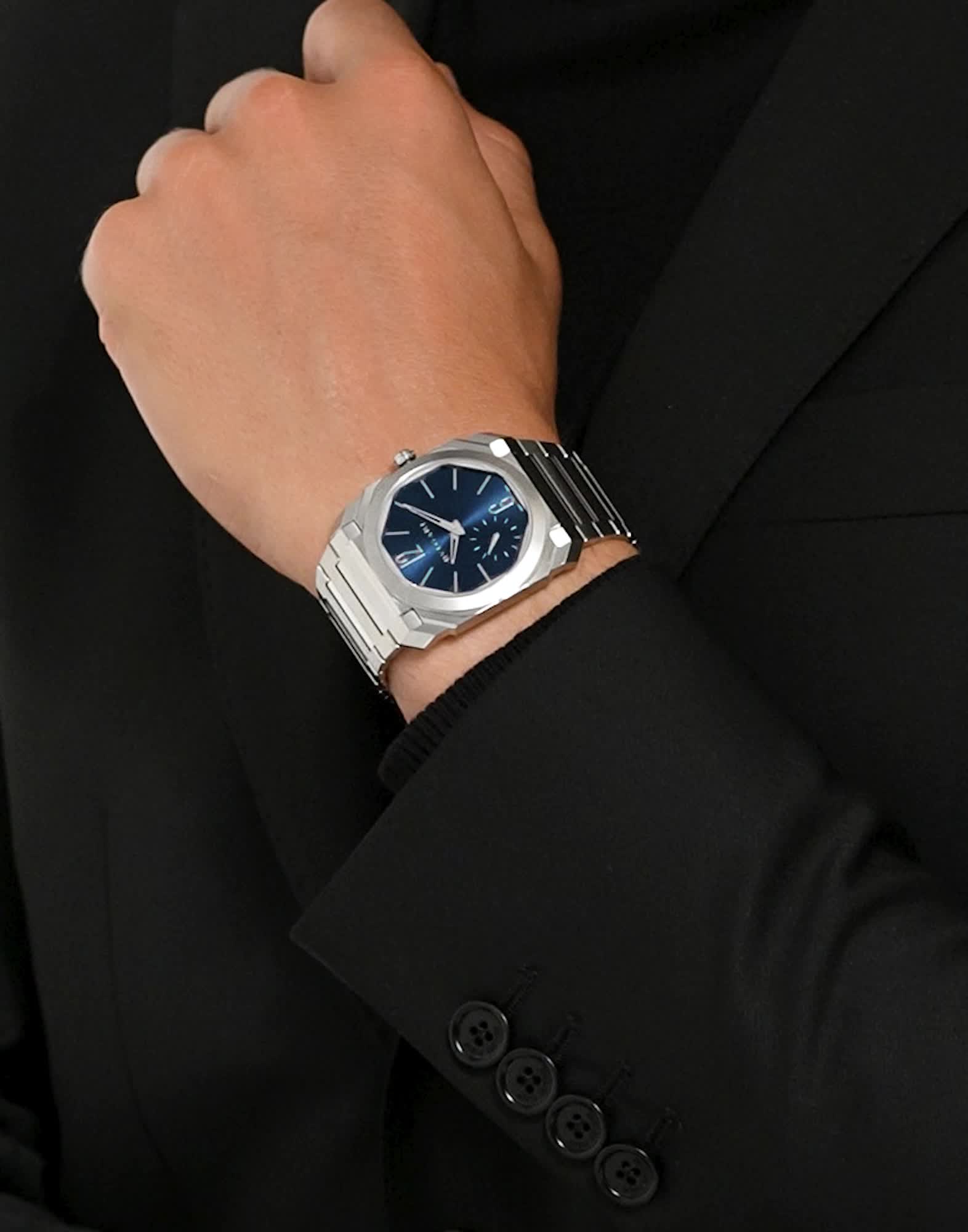 Steel Octo Finissimo Watch Silver 103431 | Bvlgari