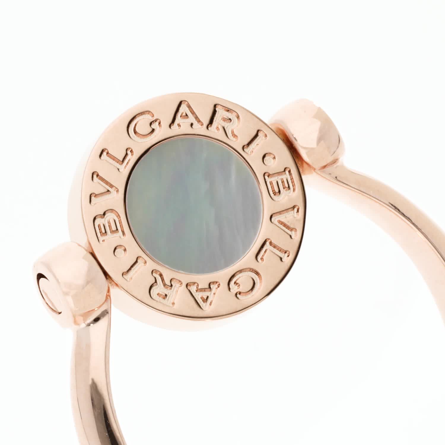 ピンクゴールド ブルガリ・ブルガリ リング に マザー・オブ・パール